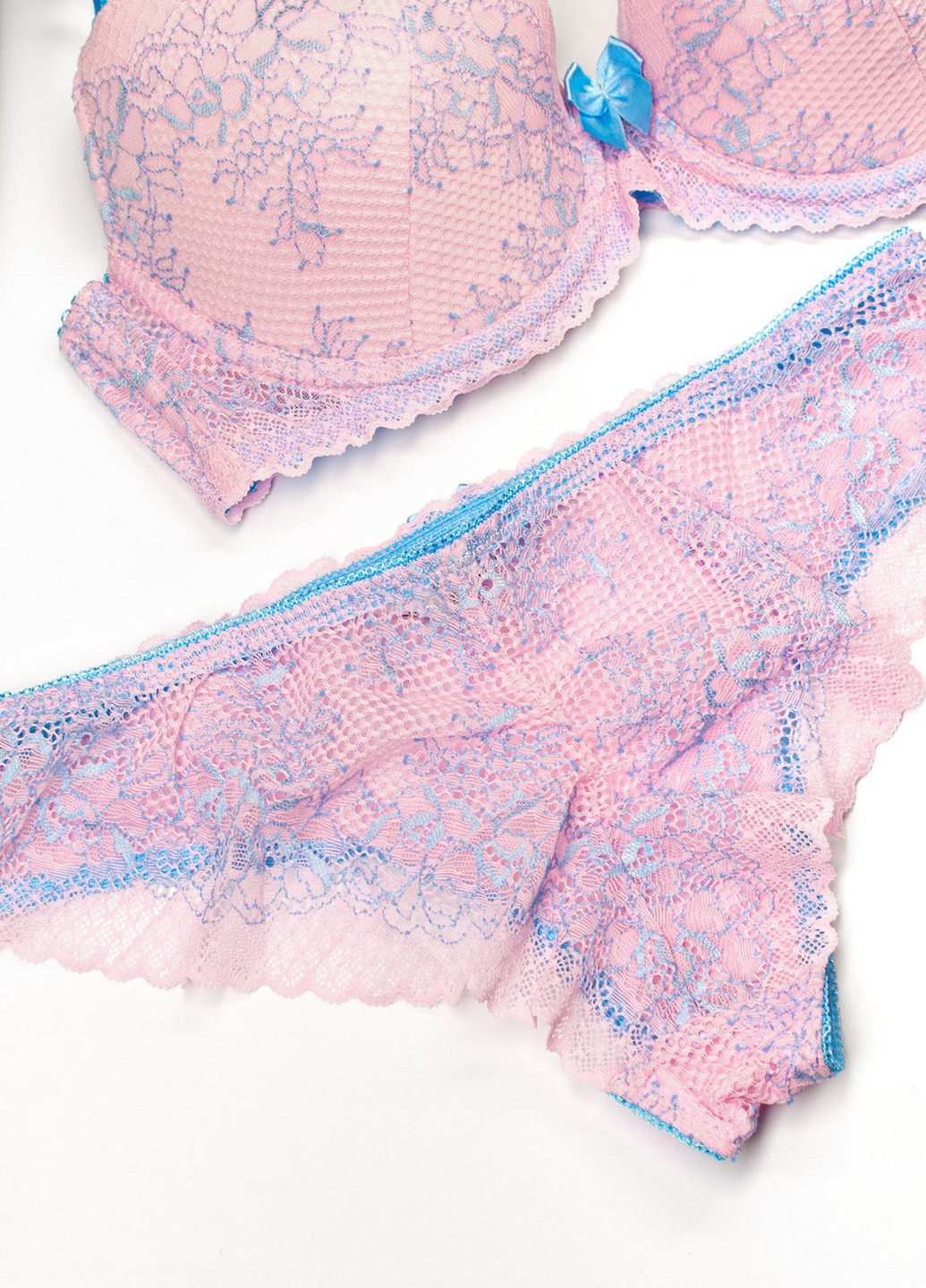 Розовый демисезонный комплект женского нижнего белья ISSA PLUS BL2-534