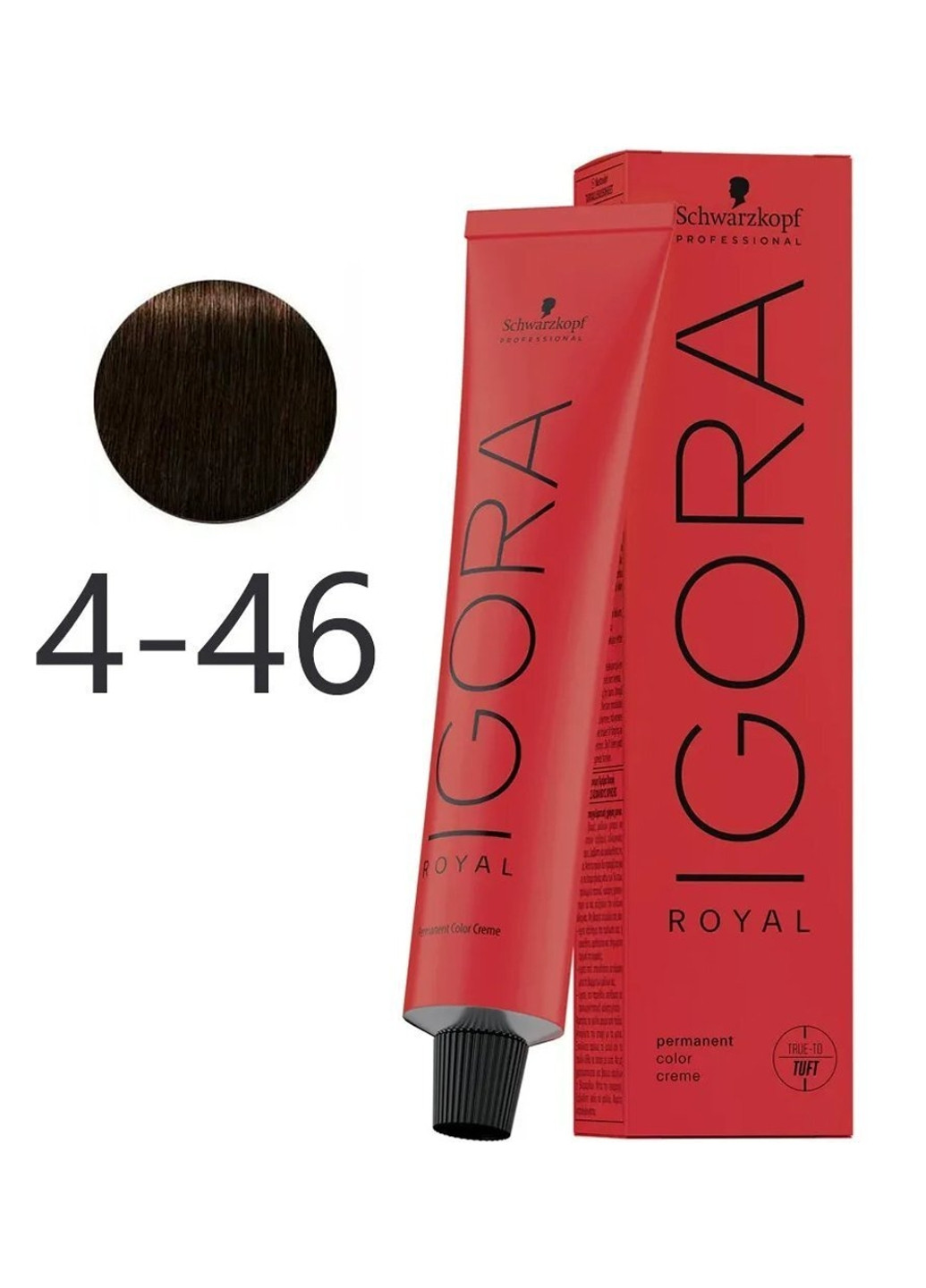 Фарба для волосся Professional Igora Royal 4-46 Коричневий середній бежевий, 60мл Schwarzkopf 4045787324747 (257476636)