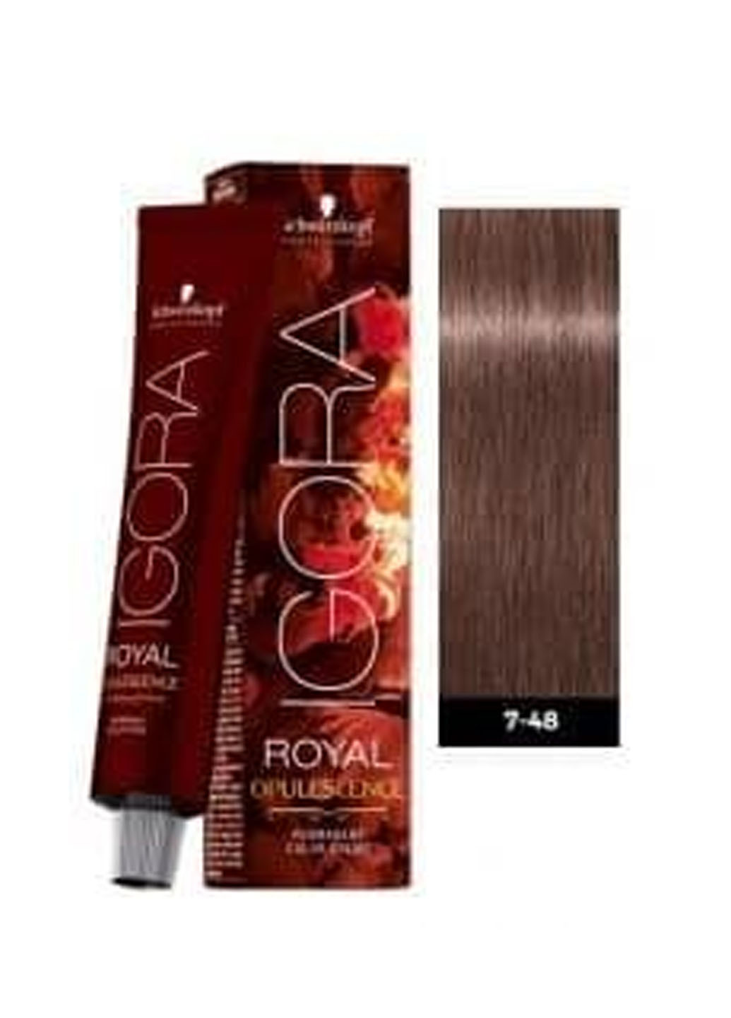 Крем-фарба для волосся Igora Royal 7-48 Середньо-русявий бежево-червоний, 60мл Schwarzkopf 4045787363340 (257476606)