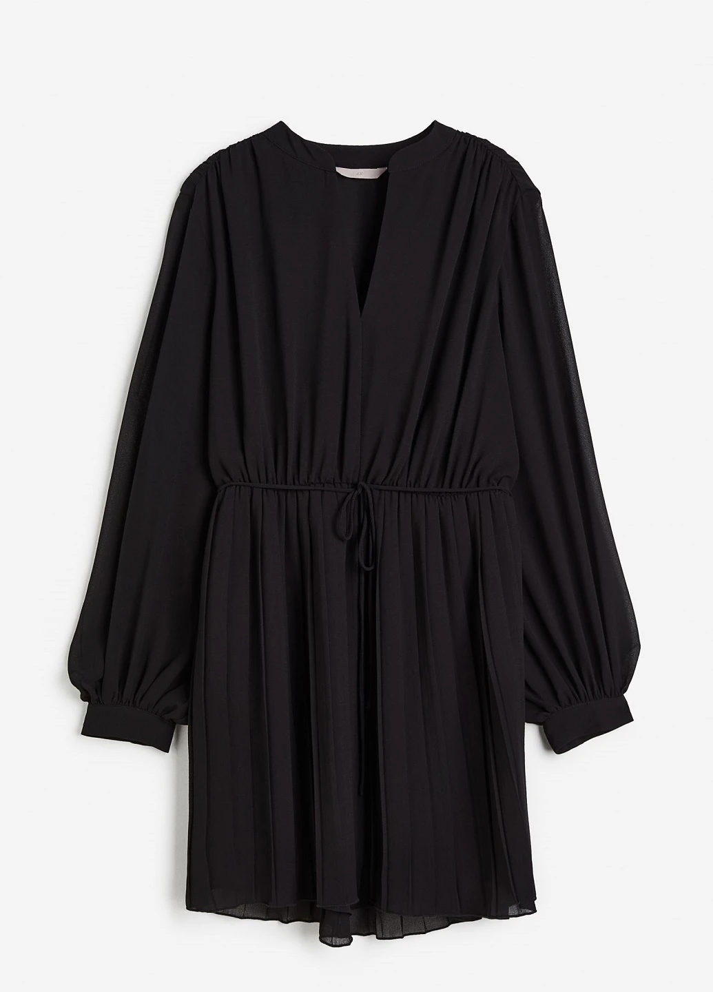Черное деловое платье H&M однотонное