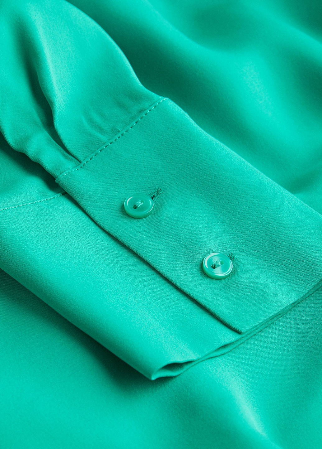 Зелена ділова сукня H&M однотонна
