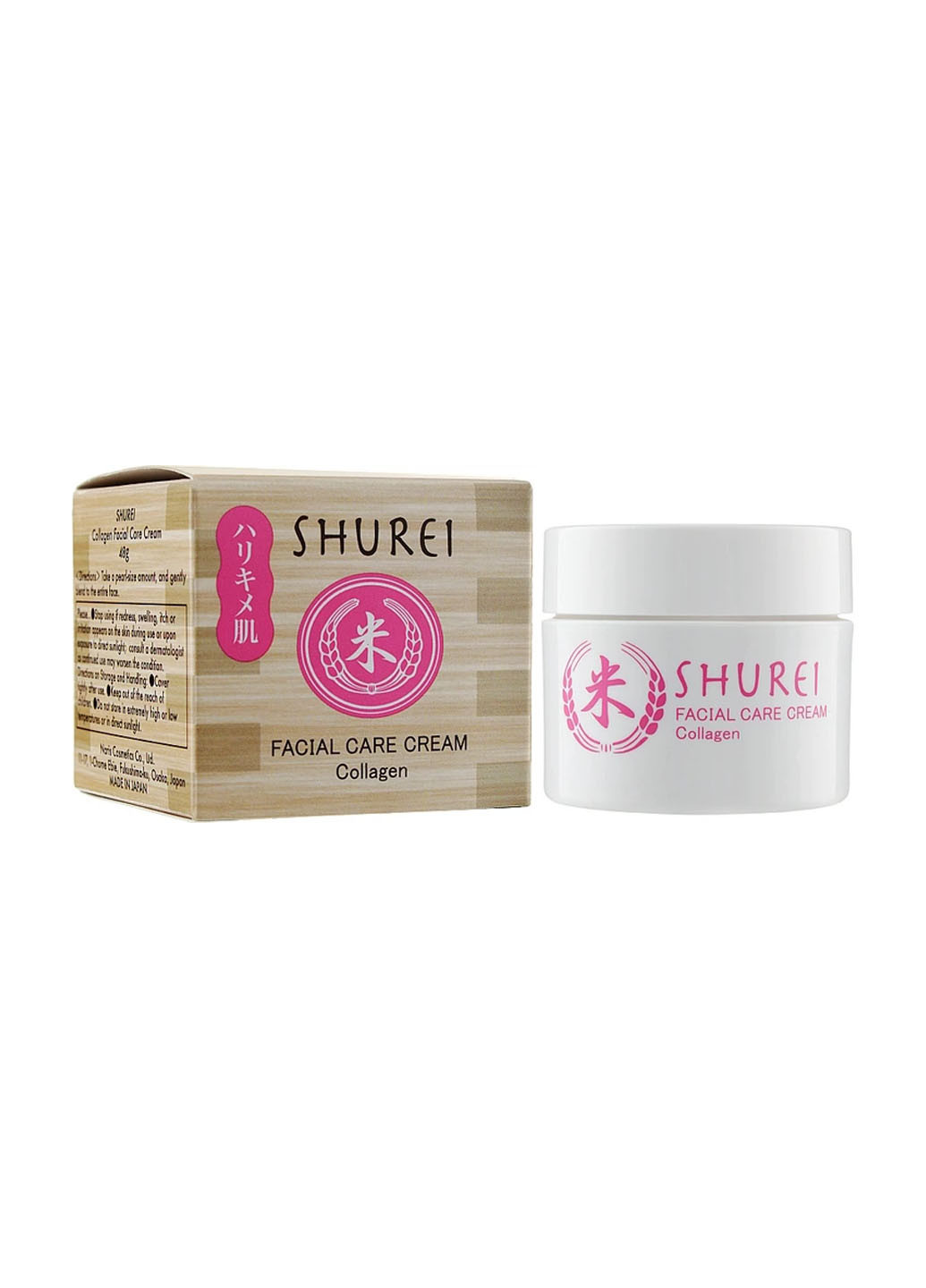 Регенеруючий ліфтинг крем для обличчя Shurei Facial Care Cream Collagen з колагеном, 48 мл Naris Cosmetics 4955814145989 (257480345)