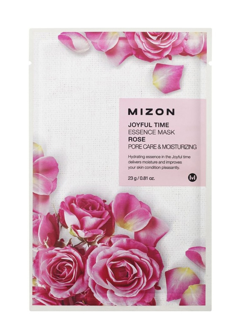 Маска для обличчя з екстрактом троянди joyful time essence mask rose, 23мл Mizon 8809479166444 (257480461)