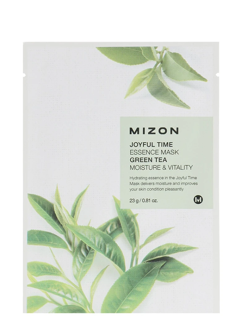 Маска для обличчя joyful time essence green tea mask, 23мл Mizon 8809479166376 (257480465)