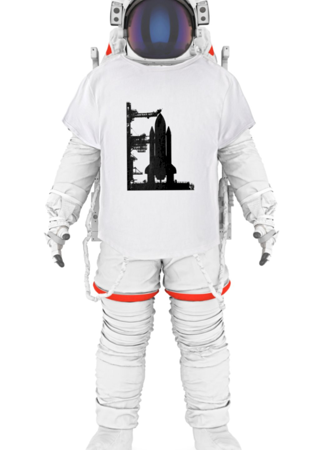 Біла футболка чоловіча біла "start" Trace of Space