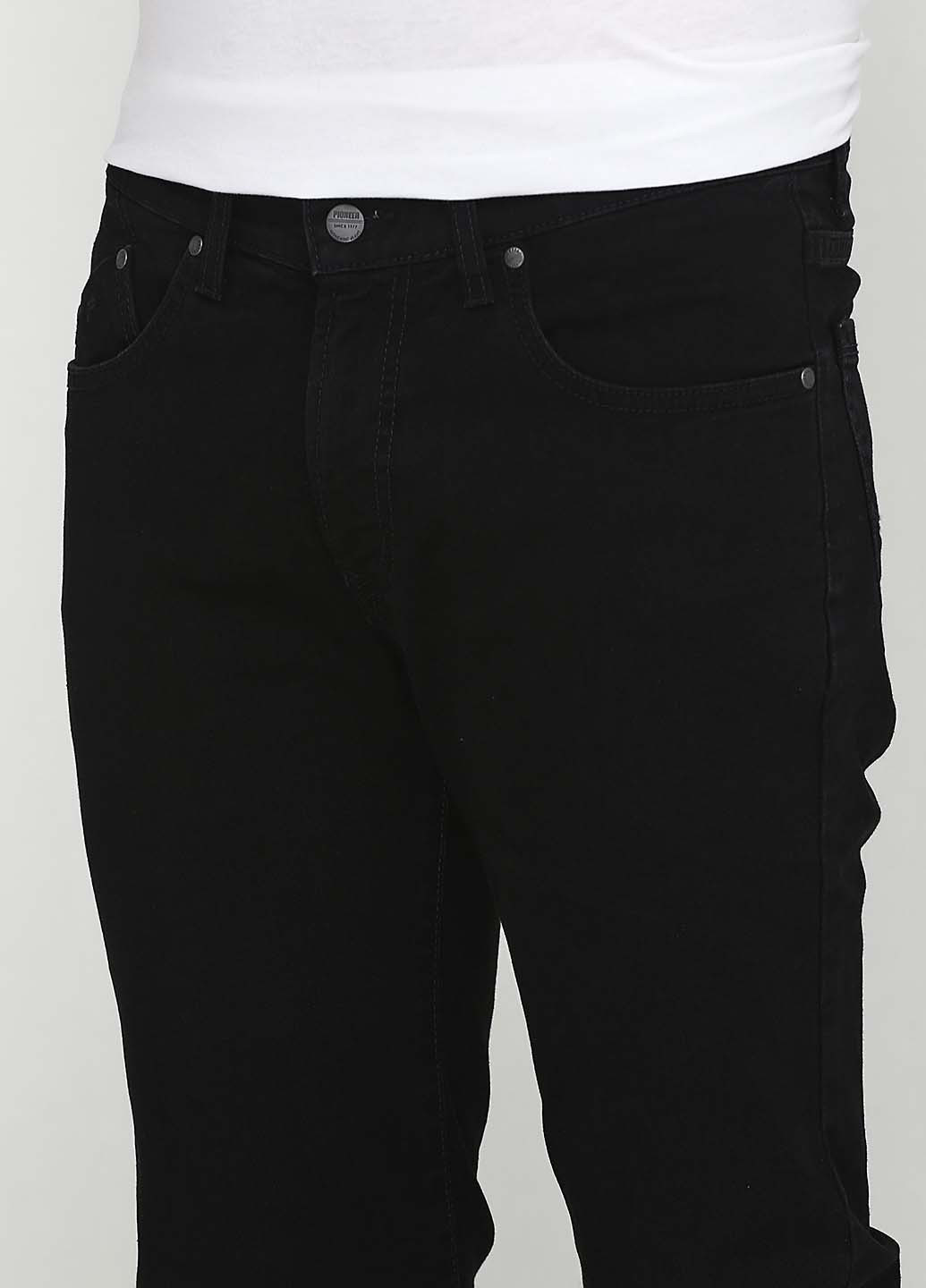 Черные демисезонные джинсы Pionier