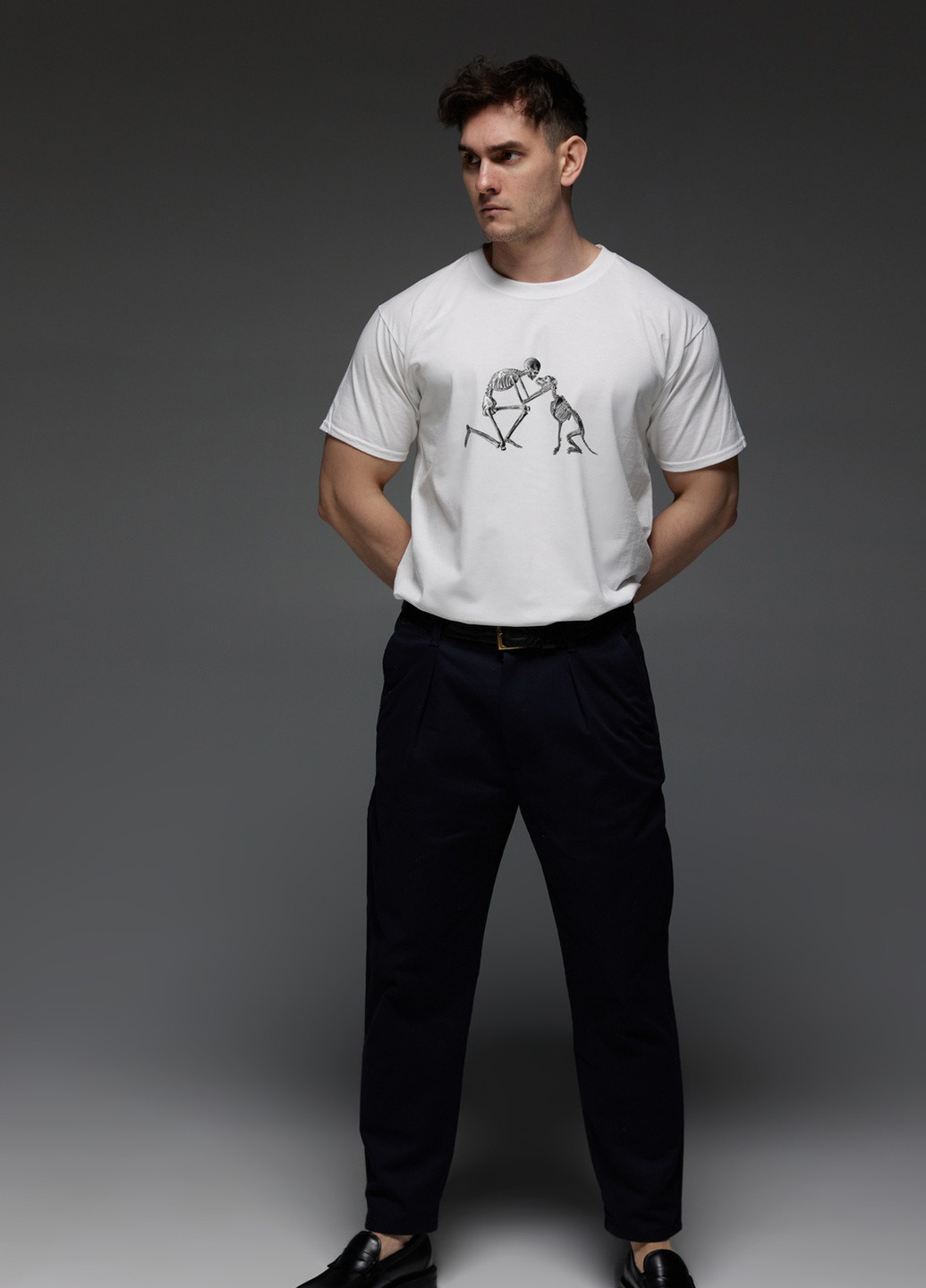 Біла футболка чоловіча біла Aspirine