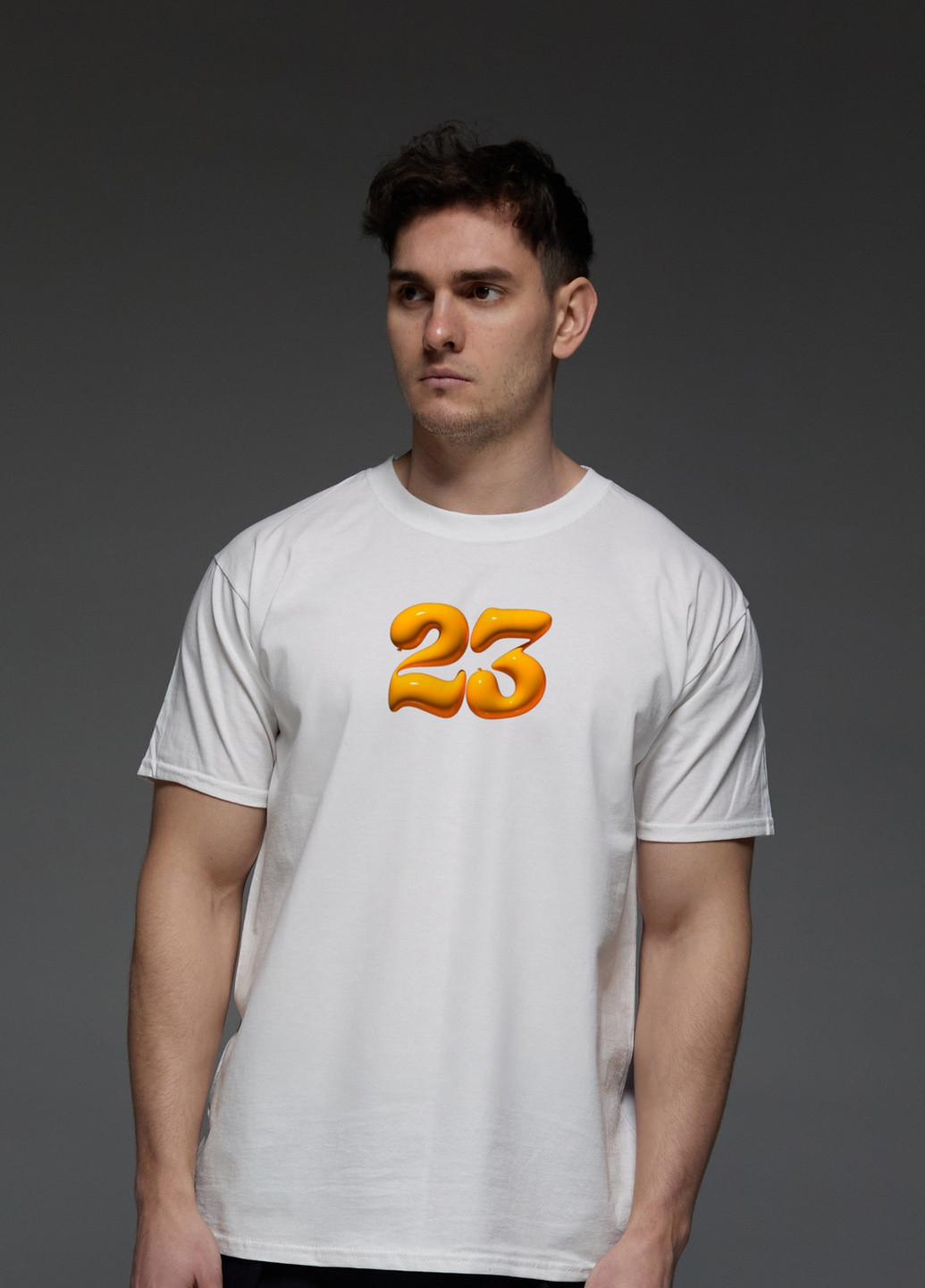 Белая футболка мужская белая 23 Aspirine