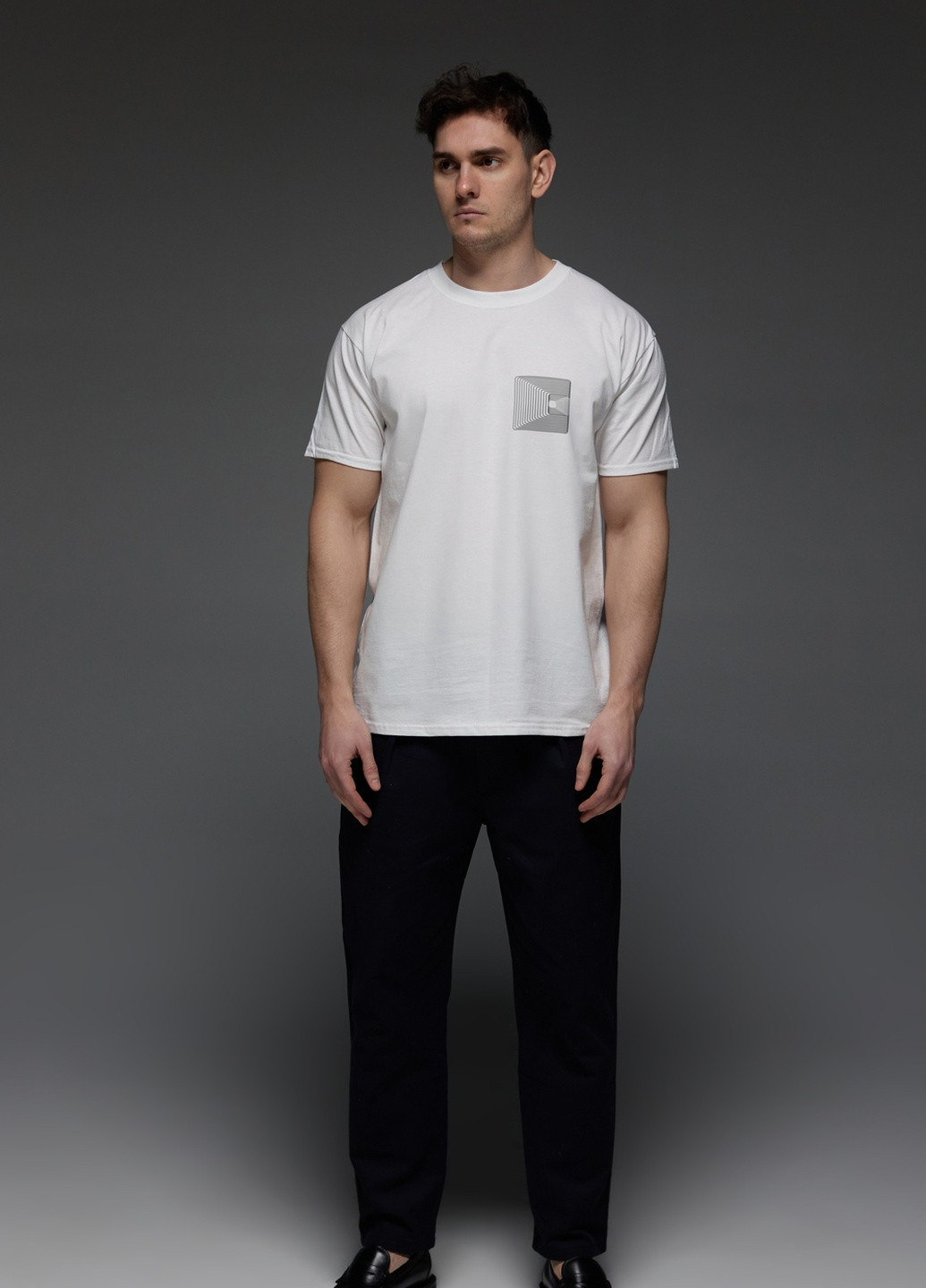 Белая футболка мужская белая Aspirine