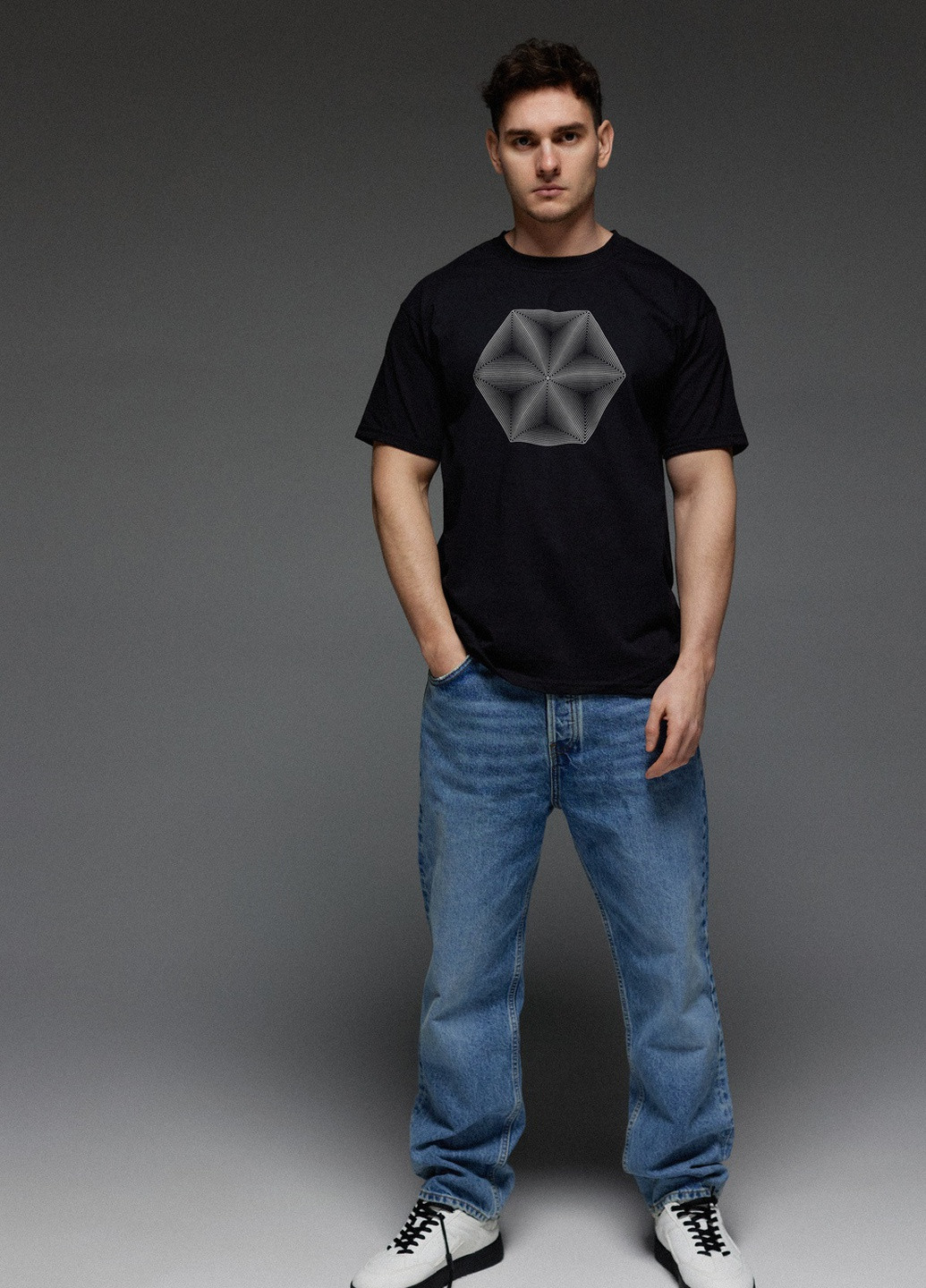 Черная футболка мужская черная Aspirine