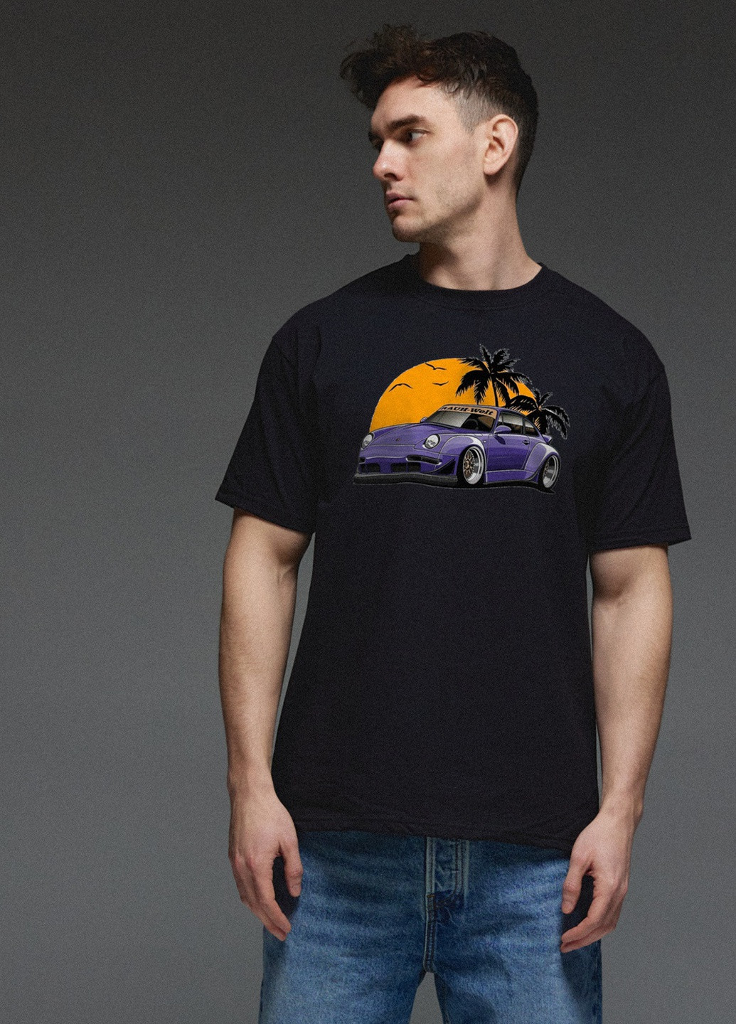 Чорна футболка чоловіча чорна Aspirine