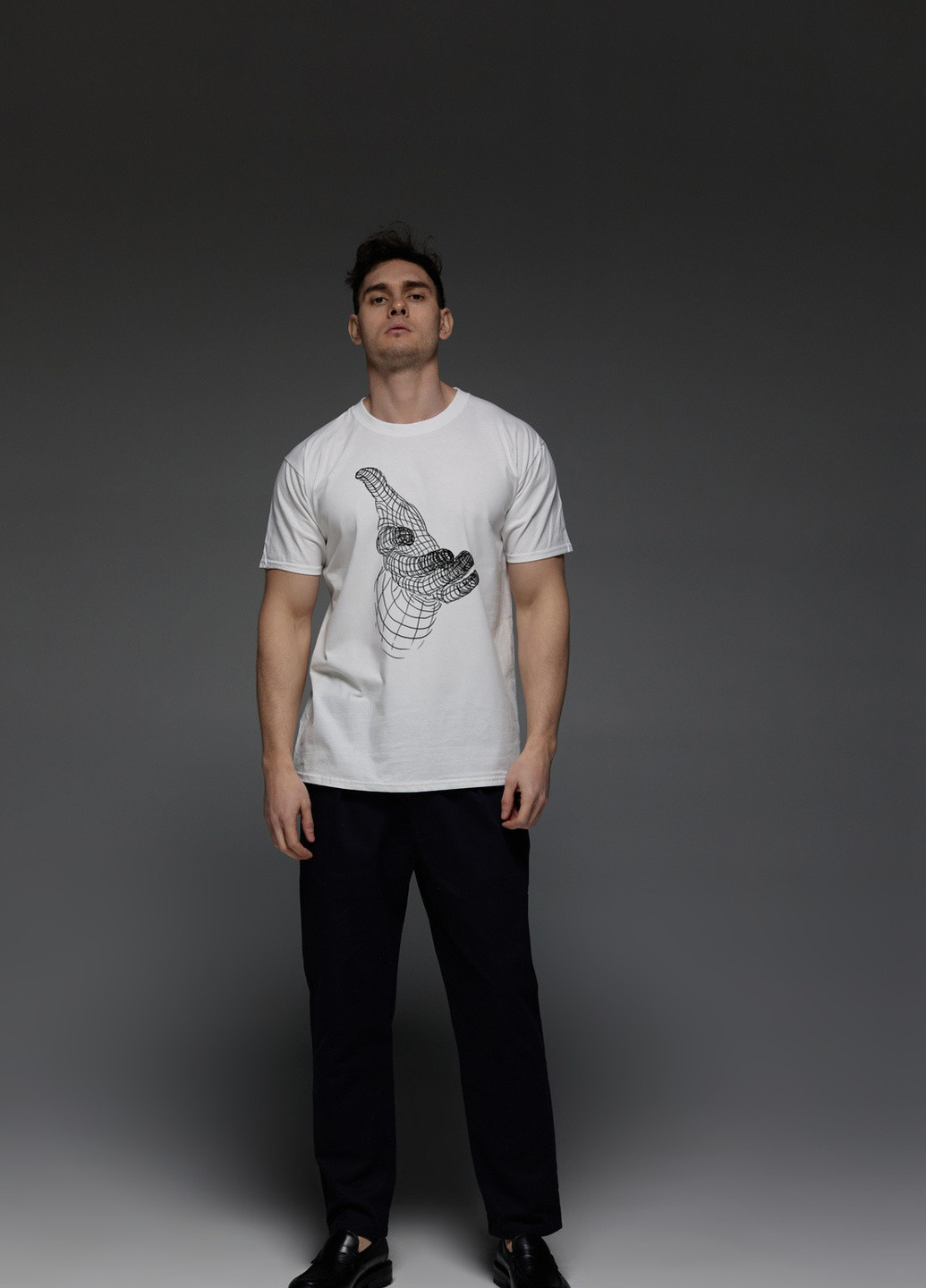 Біла футболка чоловіча біла Aspirine