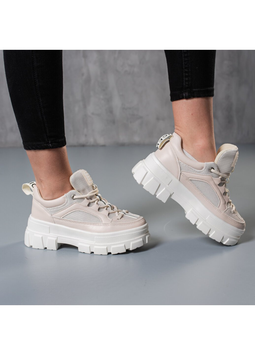 Кросівки жіночі Above 3760 Бежевий Fashion бежеві демісезони (254442775)