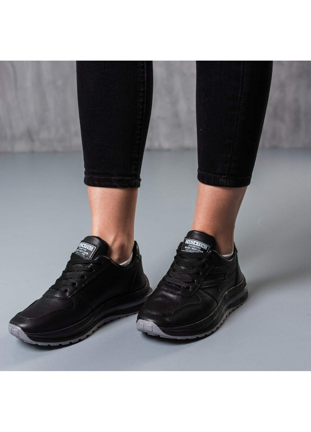 Чорні осінні кросівки жіночі barton 3781 чорний Fashion