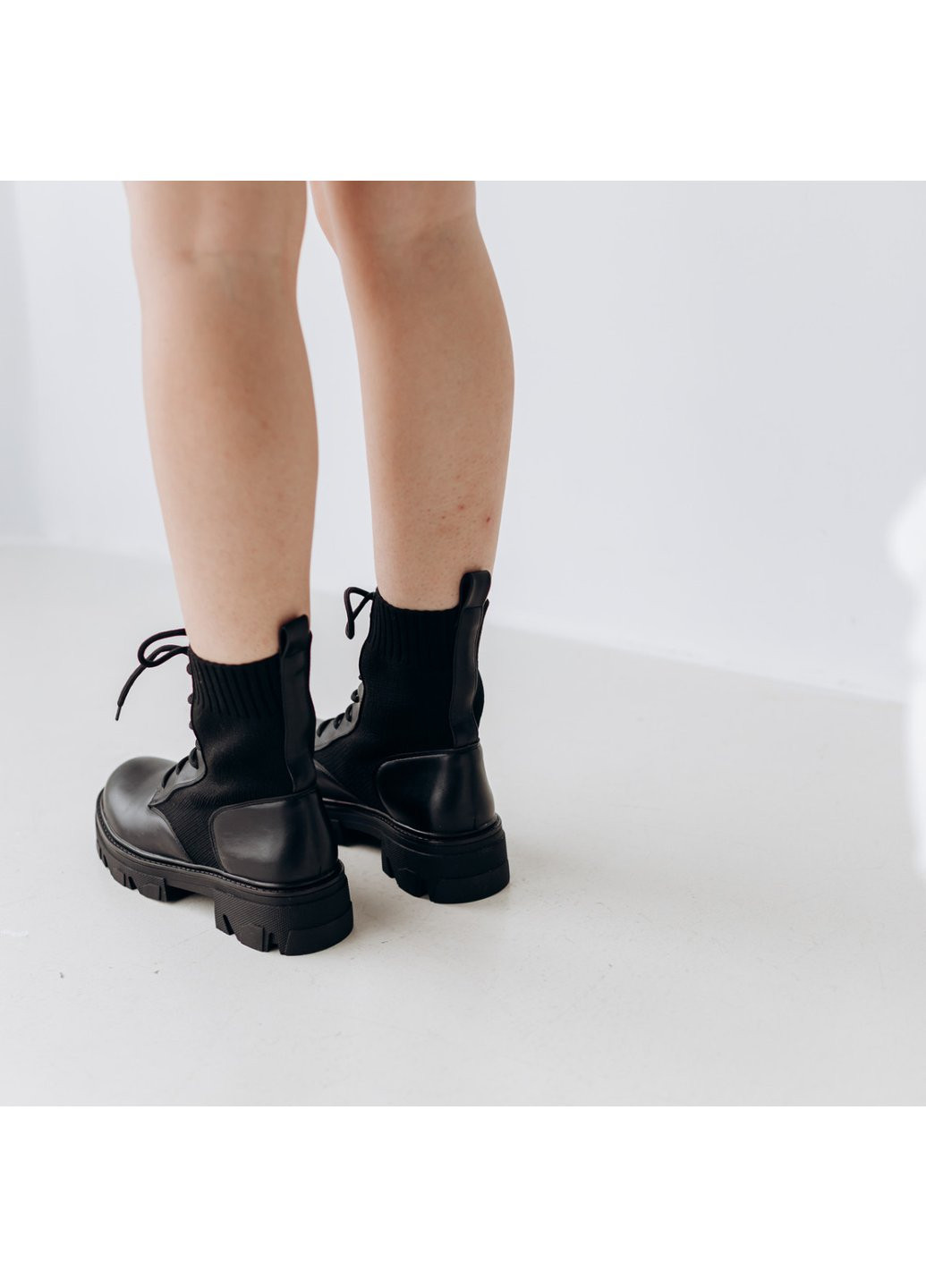 Осенние ботинки женские catchy 3299 черный Fashion из искусственной кожи