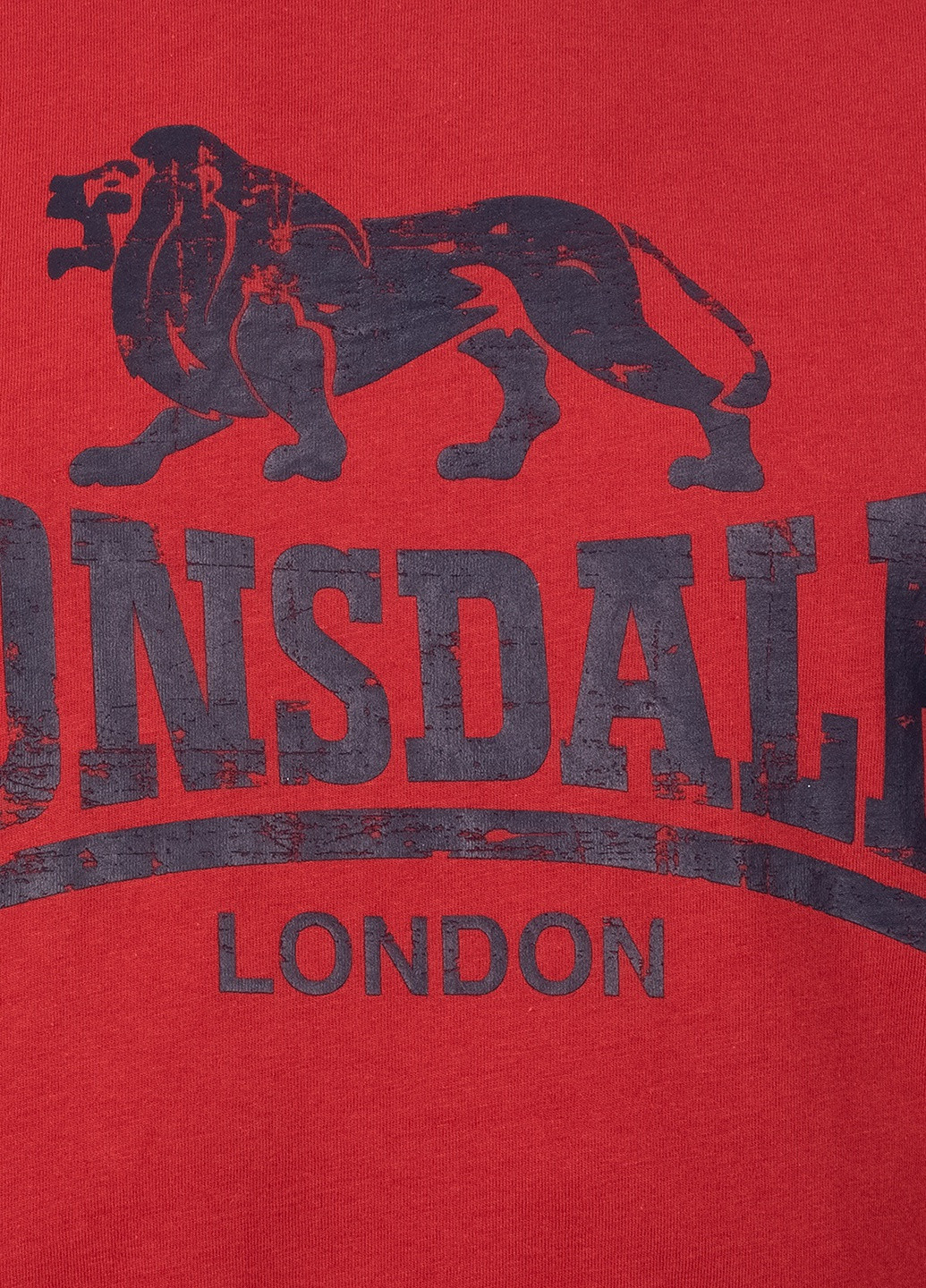Темно-красная футболка Lonsdale SILVERHILL
