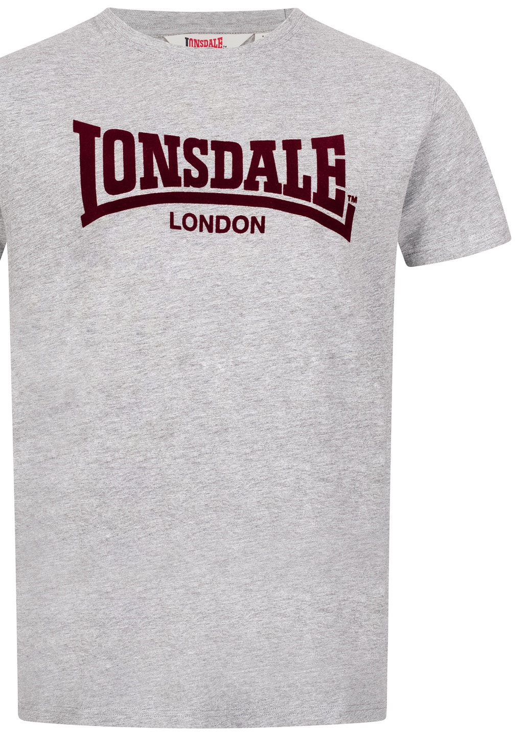 Сіра футболка чоловіча Lonsdale LL008 ONE TONE