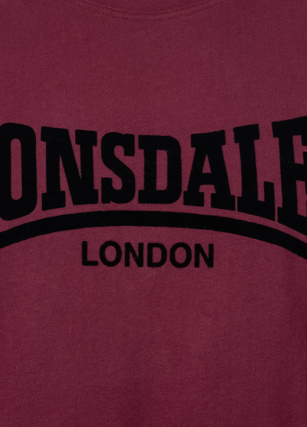 Бордова футболка чоловіча Lonsdale LL008 ONE TONE