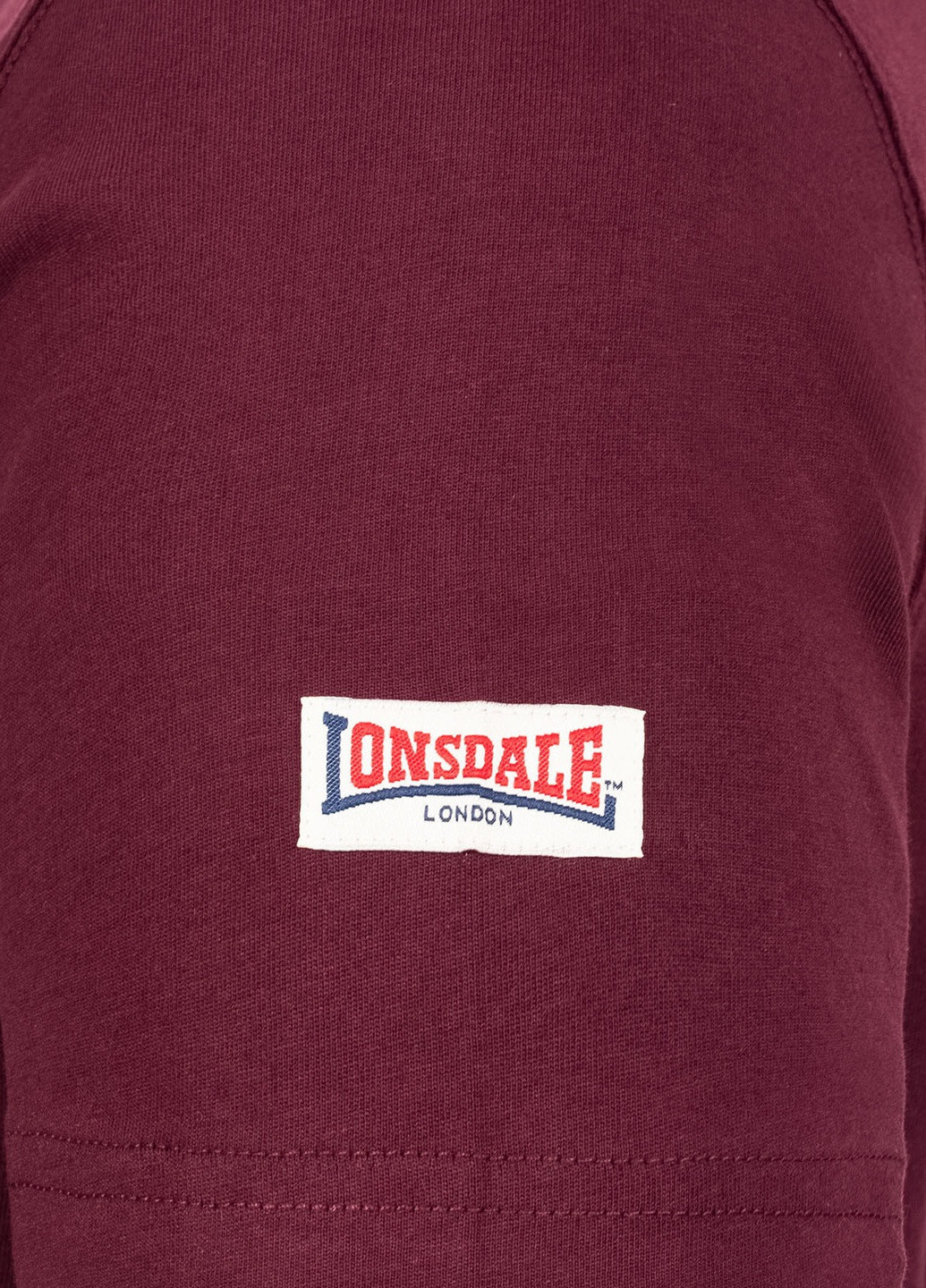 Бордова футболка чоловіча Lonsdale LL008 ONE TONE
