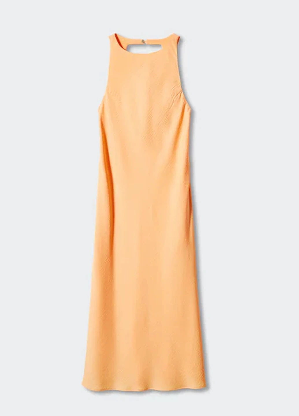 Персиковое праздничный платье Mango однотонное