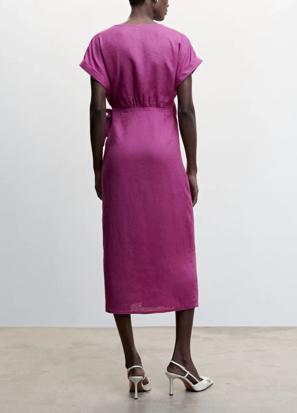 Фіолетова повсякденний сукня Mango однотонна
