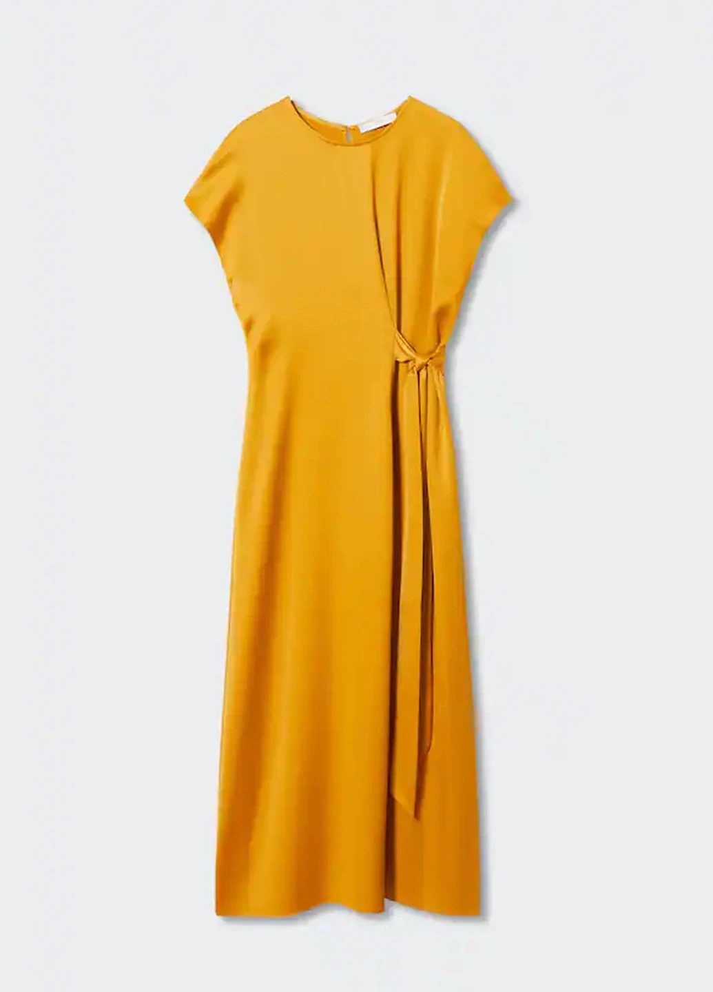 Гірчична святковий сукня Mango однотонна