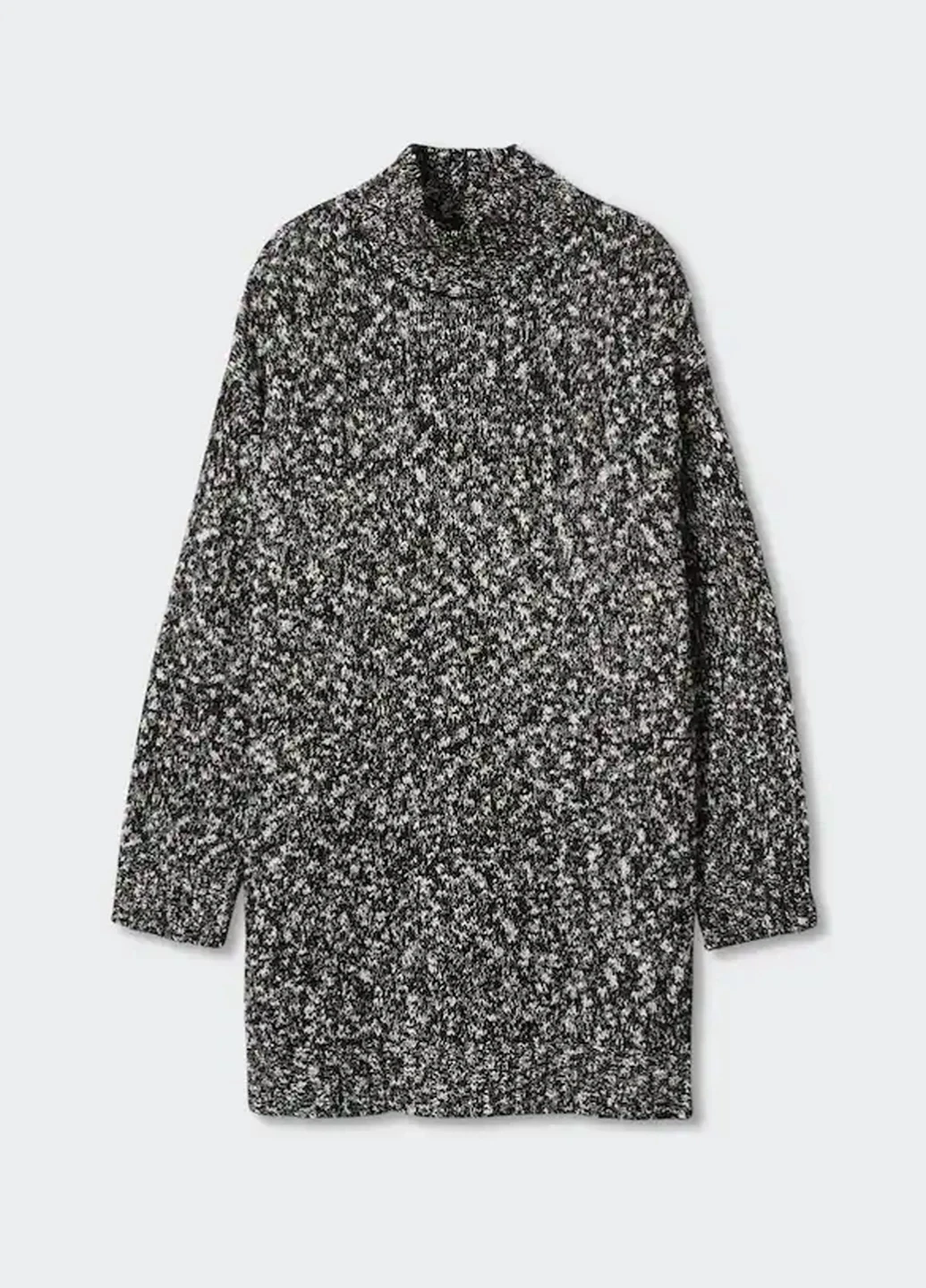Черное повседневный платье Mango однотонное