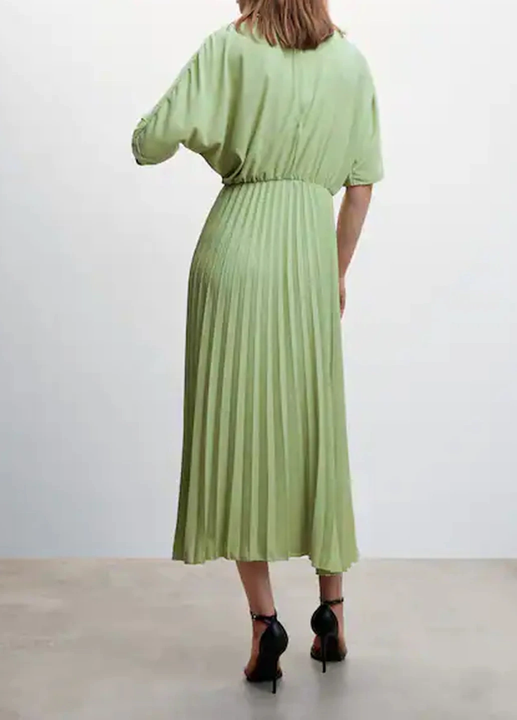 Зелена святковий сукня Mango однотонна