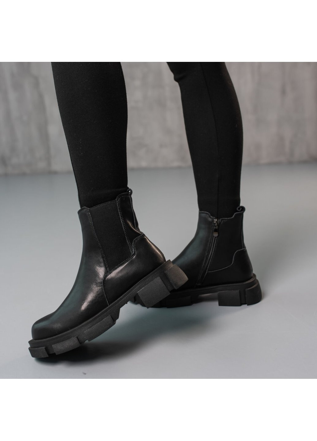 Осенние ботинки женские trauma 3800 245 черный Fashion