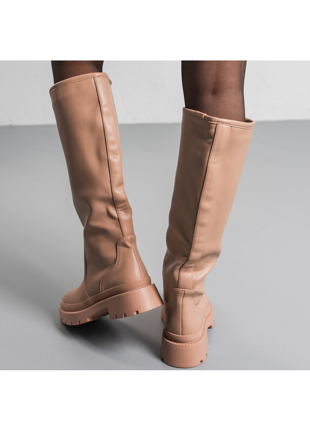 Осенние сапоги женские gamora 3864 24 бежевый Fashion