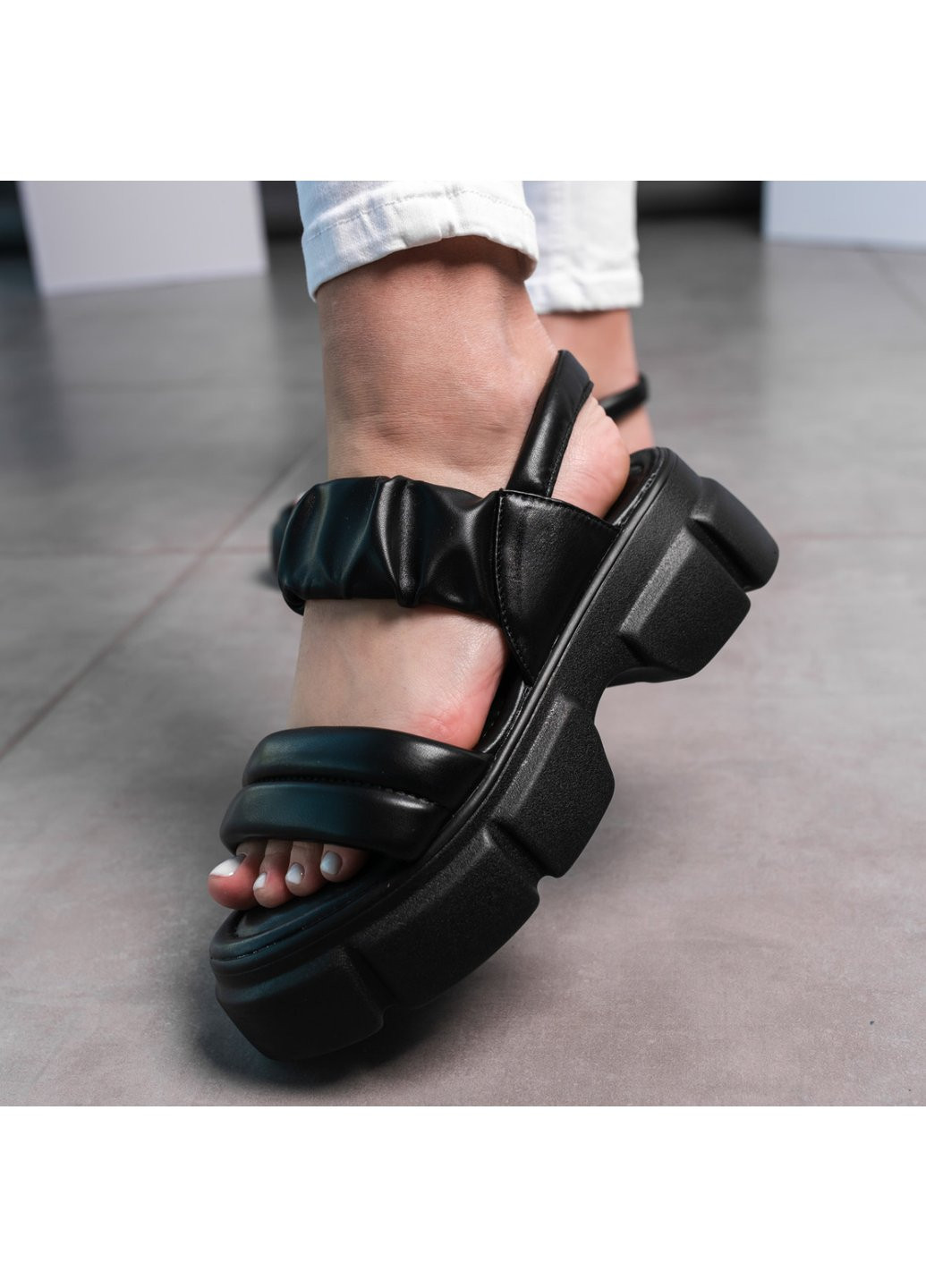 Повседневные женские сандалии aimsley 3612 черный Fashion