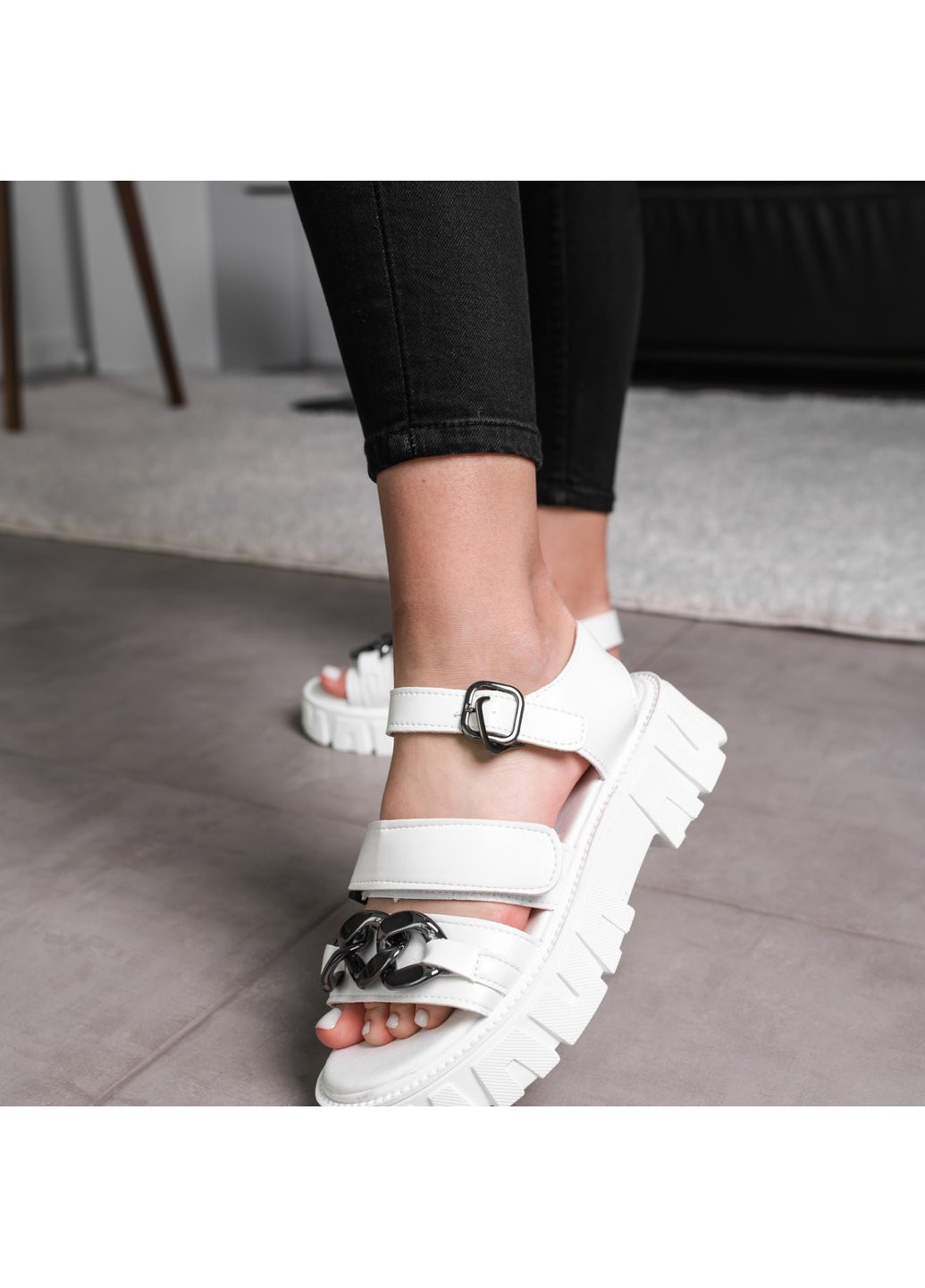 Повседневные женские сандалии nala 3651 белый Fashion