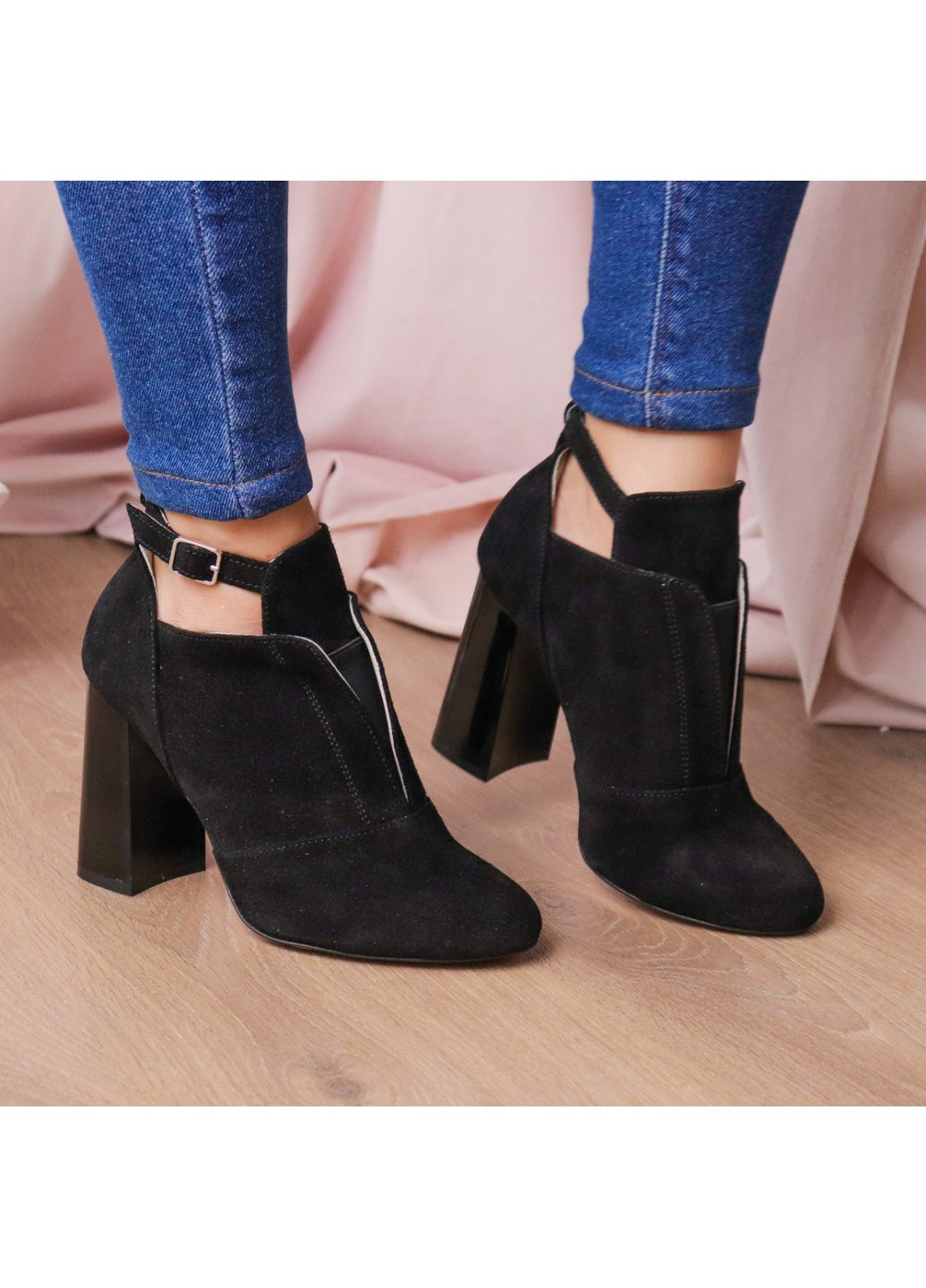 Черные демисезонная ботильоны женские catu 2645 24 черный Fashion