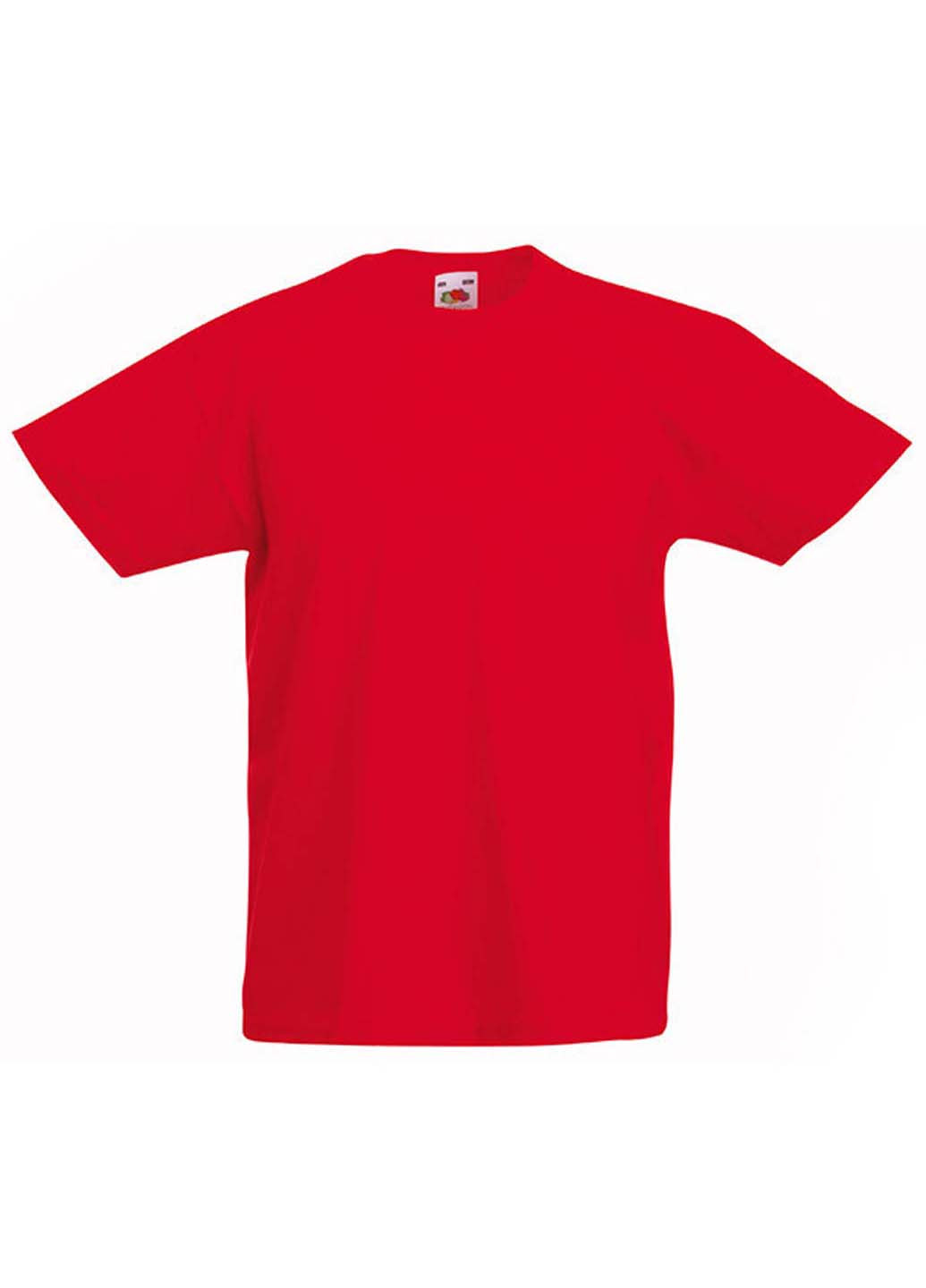 Красная демисезонная футболка Fruit of the Loom