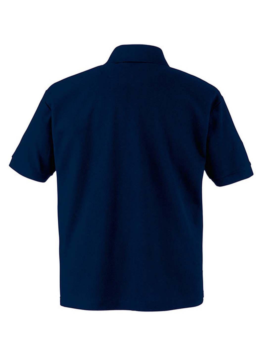 Темно-синяя детская футболка-поло для мальчика Fruit of the Loom