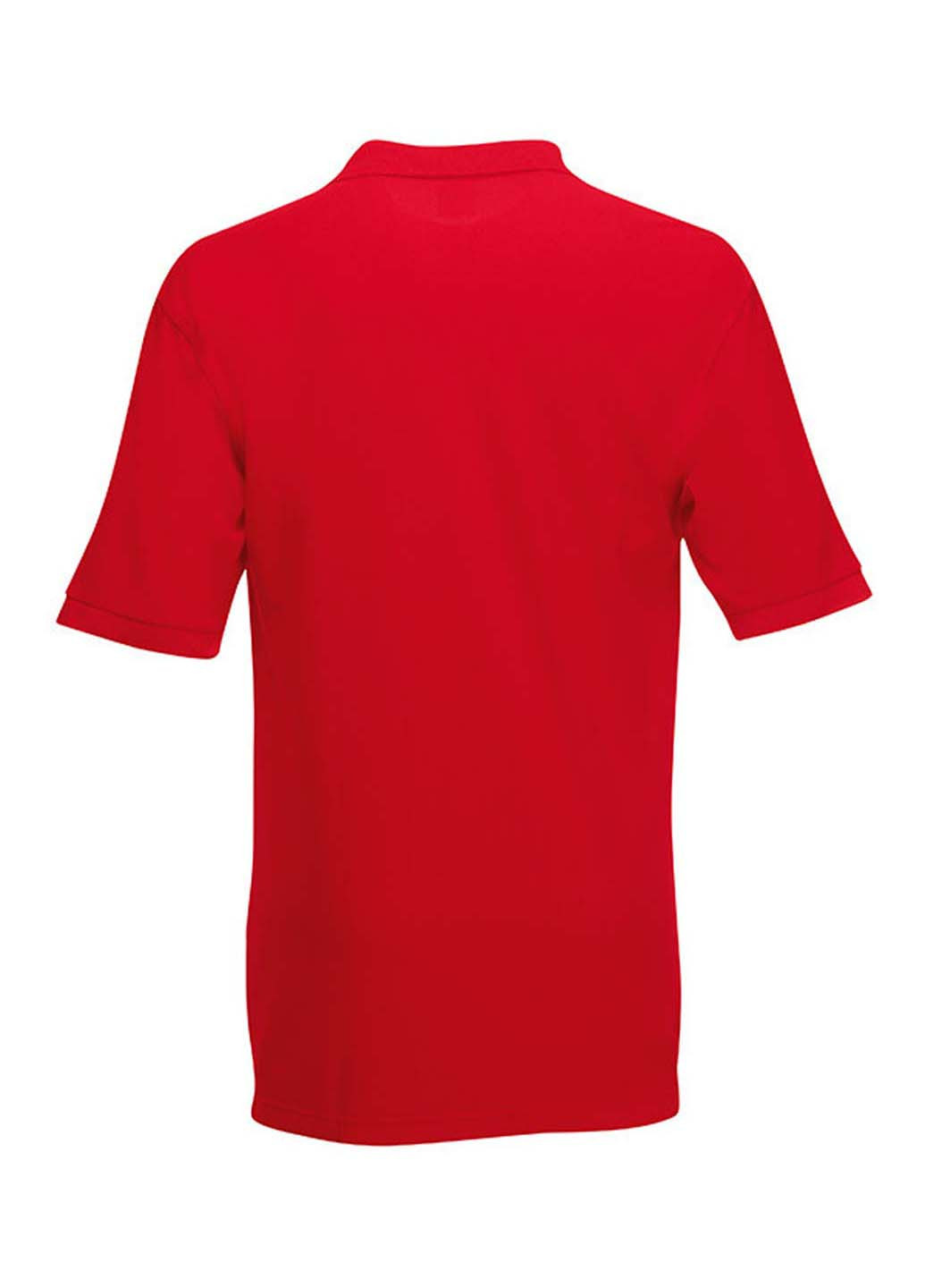 Красная детская футболка-поло для мальчика Fruit of the Loom