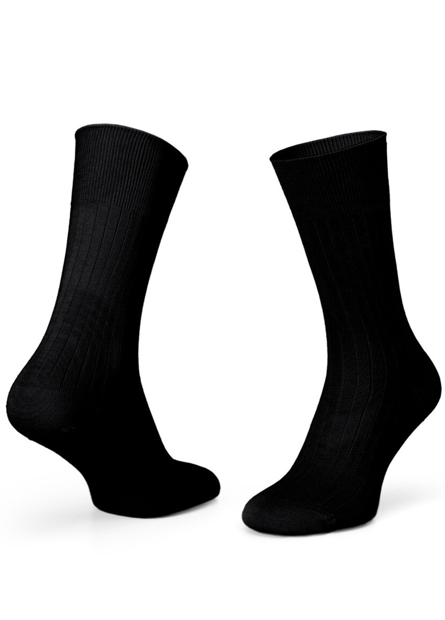 Шкарпетки Nero ribbed 43-46 з полосою з мерсирізованого хлопку Krago (257576836)