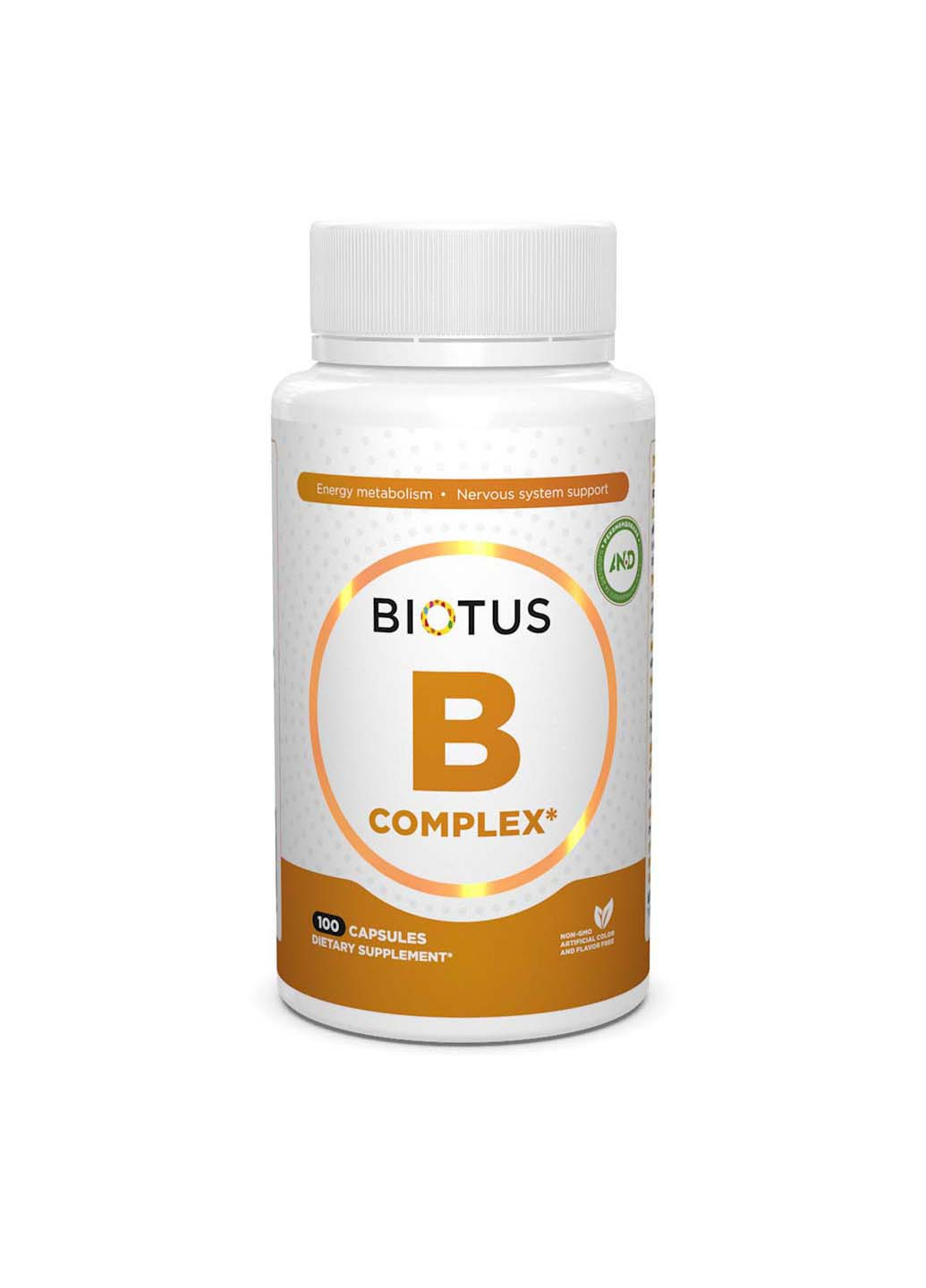 B-комплекс B-complex 100 капсул Biotus (257560046)