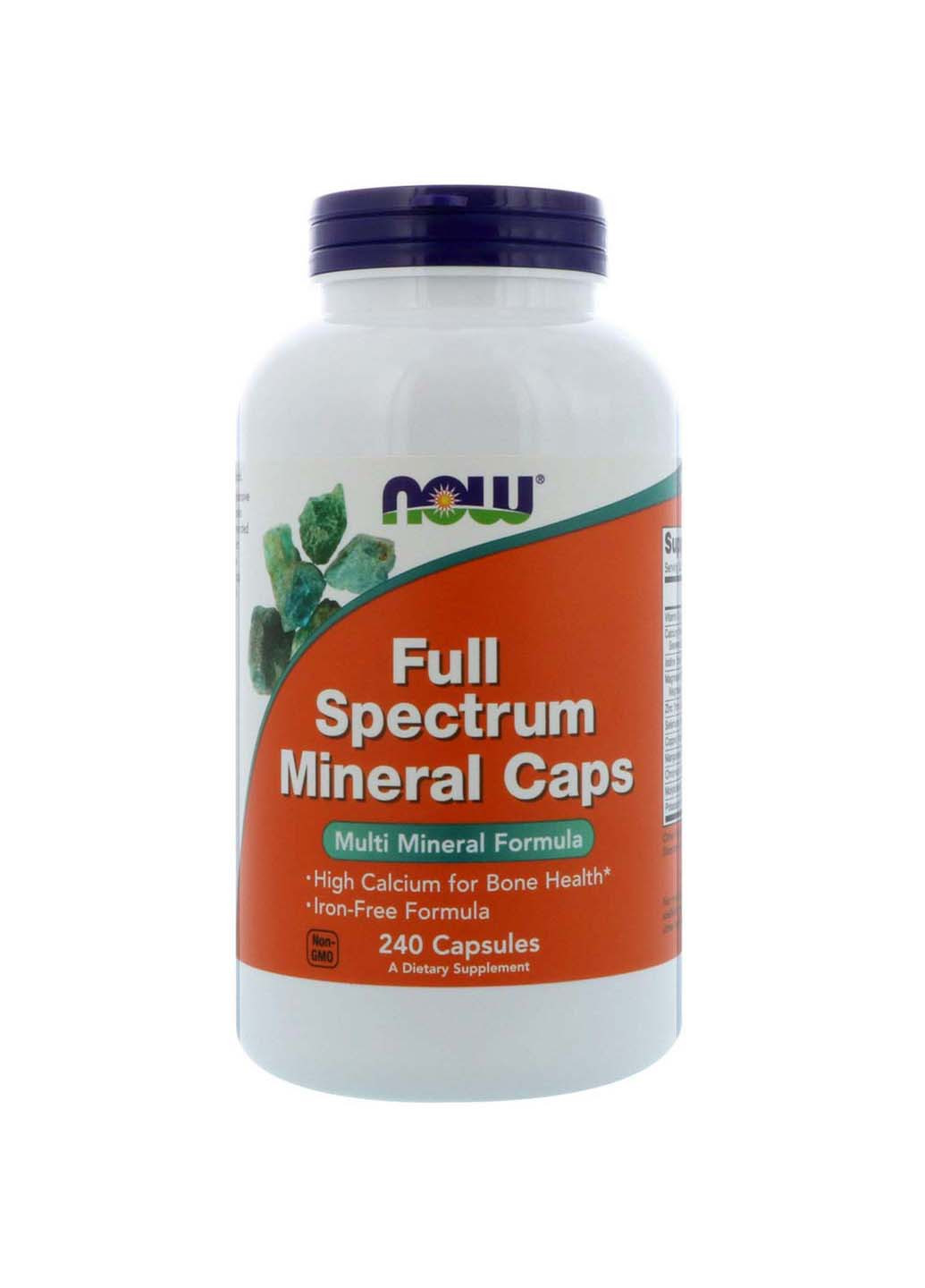 Мультимінерали Full Spectrum Minerals 240 капсул Now Foods (257559813)