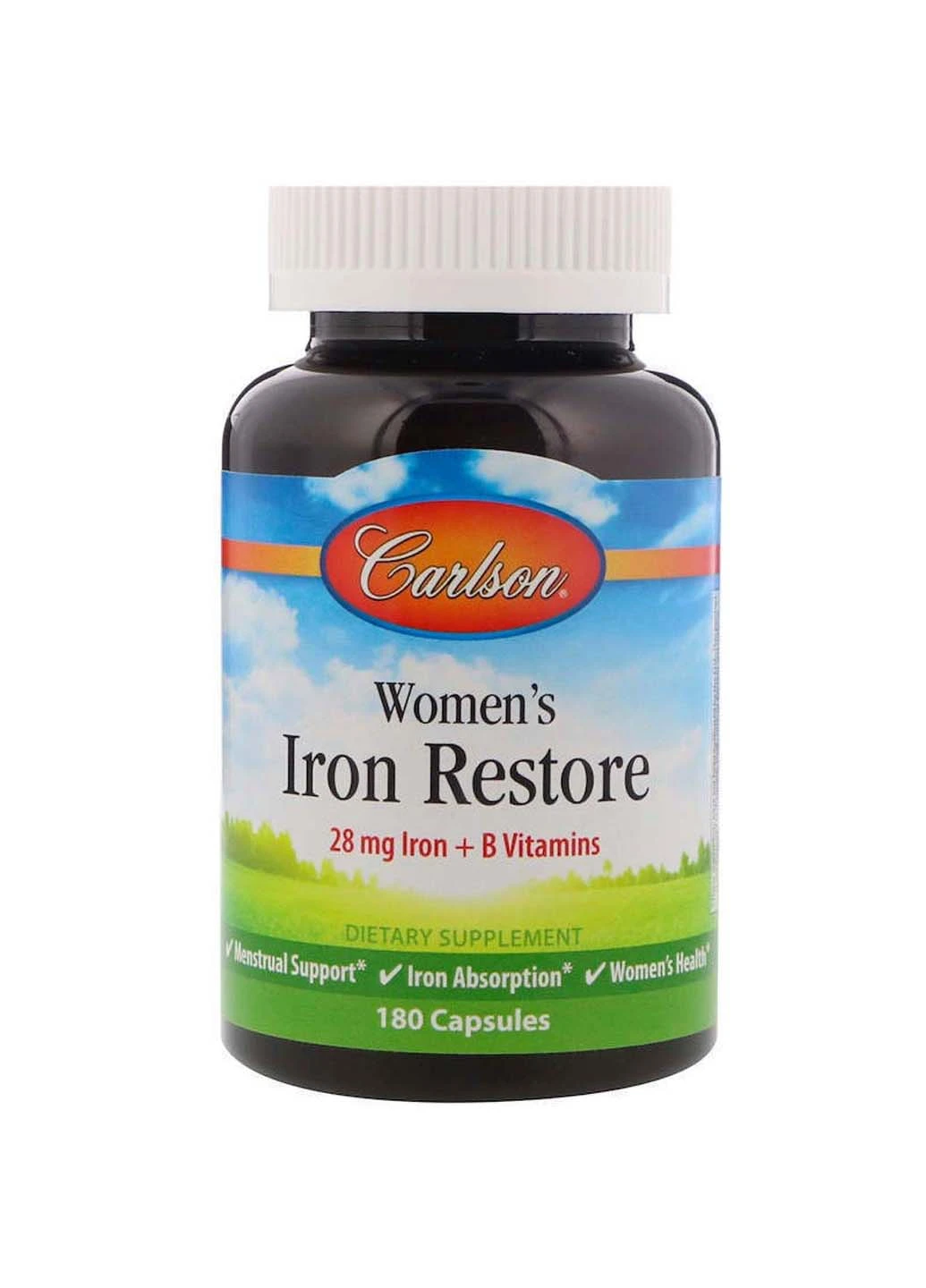 Залізо для жінок Women's Iron Restore 180 капсул Carlson Labs (257559865)