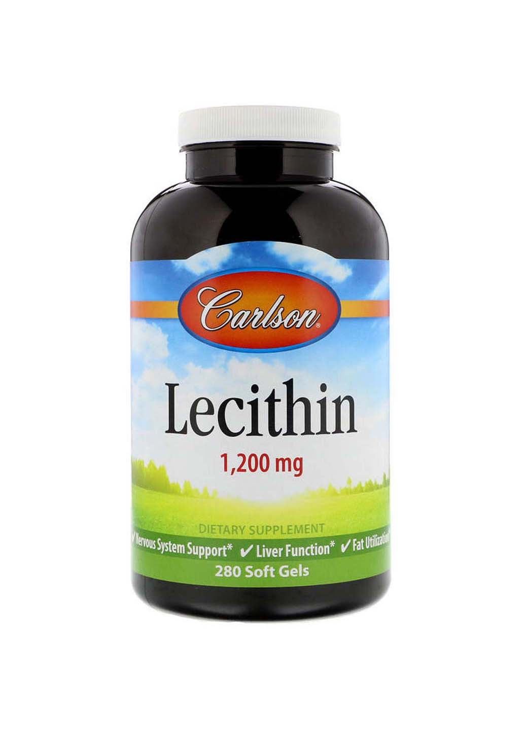 Лецитин 1200 мг 280 капсул Carlson Labs (257559864)