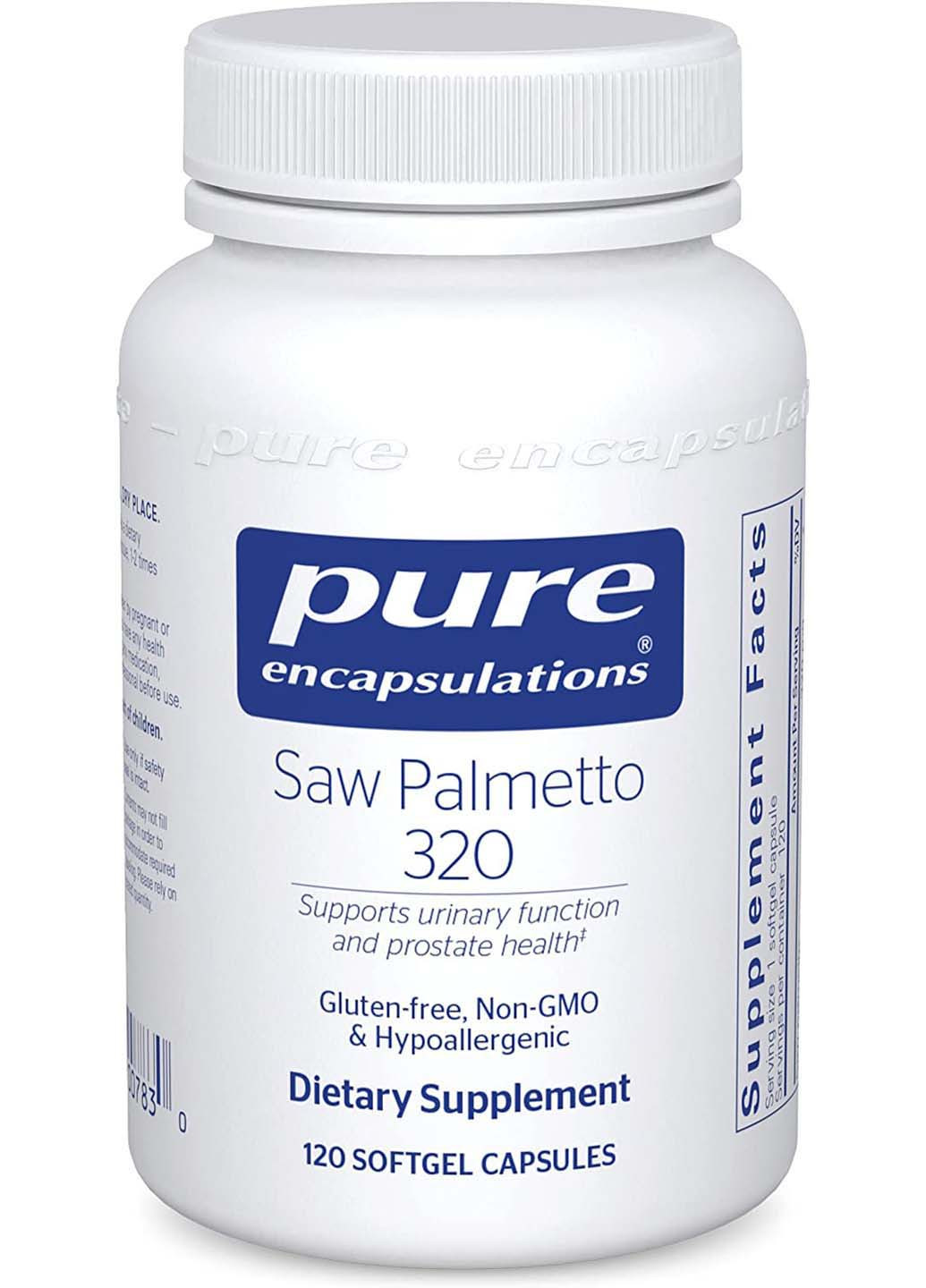 Со Пальметто Сереноя Saw Palmetto поддержка здоровой функции простаты и мочеиспускания 320 мг 120 капсул Pure Encapsulations (257559989)