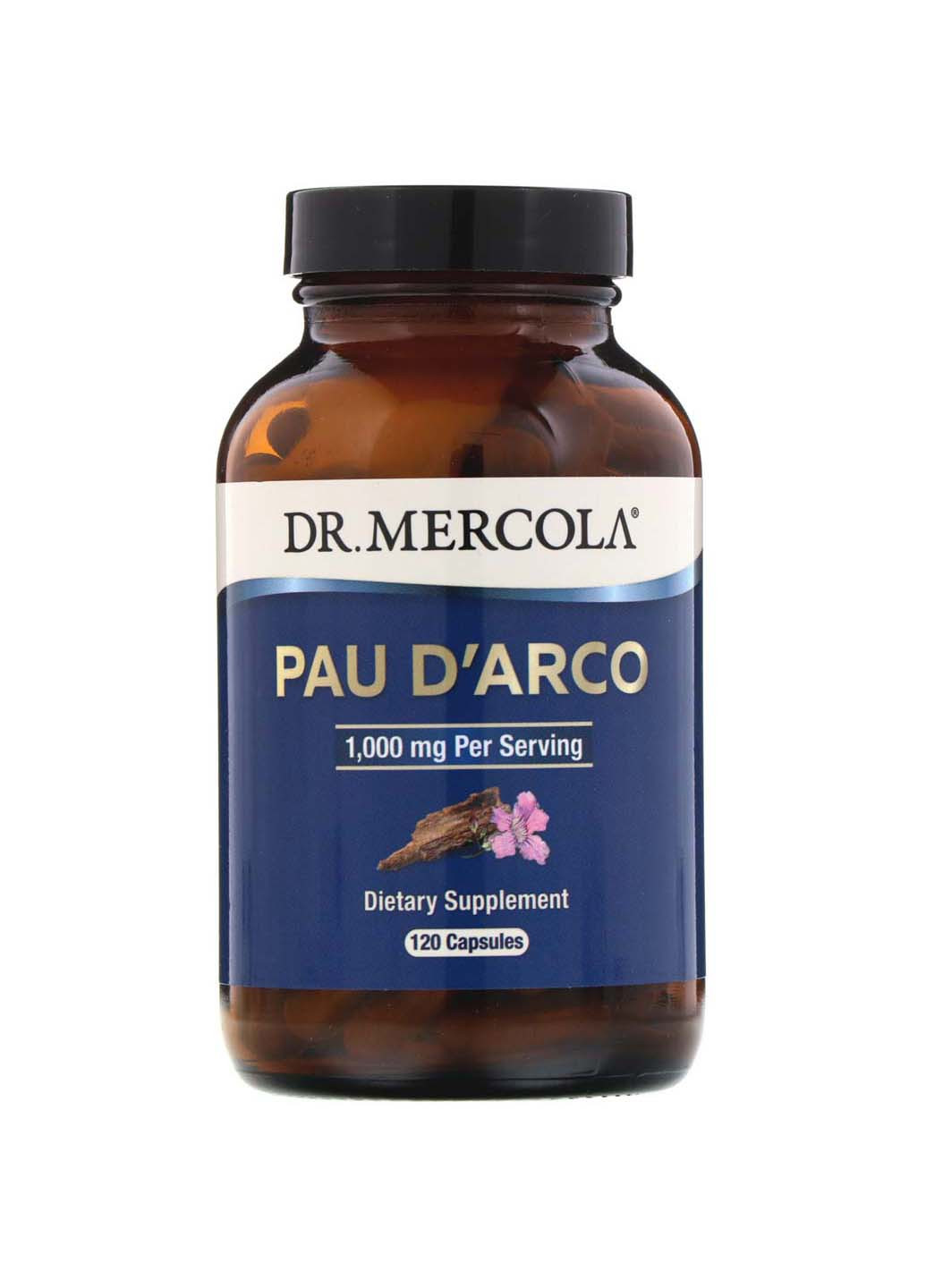По д'арко Pau D'Arco 1000 мг 120 капсул Dr. Mercola (257559876)