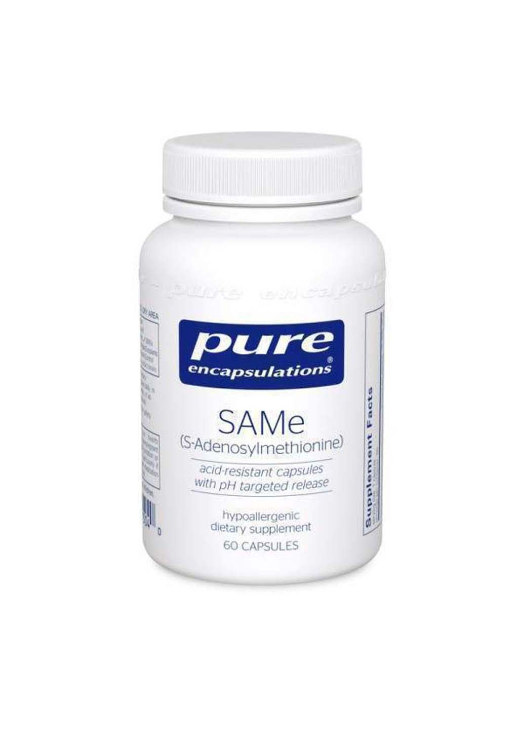 S-аденозилметионин SAM 60 капсул Pure Encapsulations (257559998)