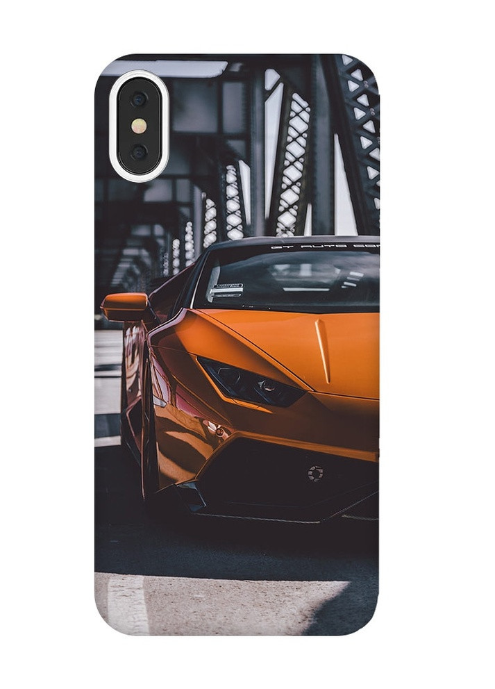 Чехол на iPhone X / XS Авто оранжевое (принт: 237) Creative (257560975)
