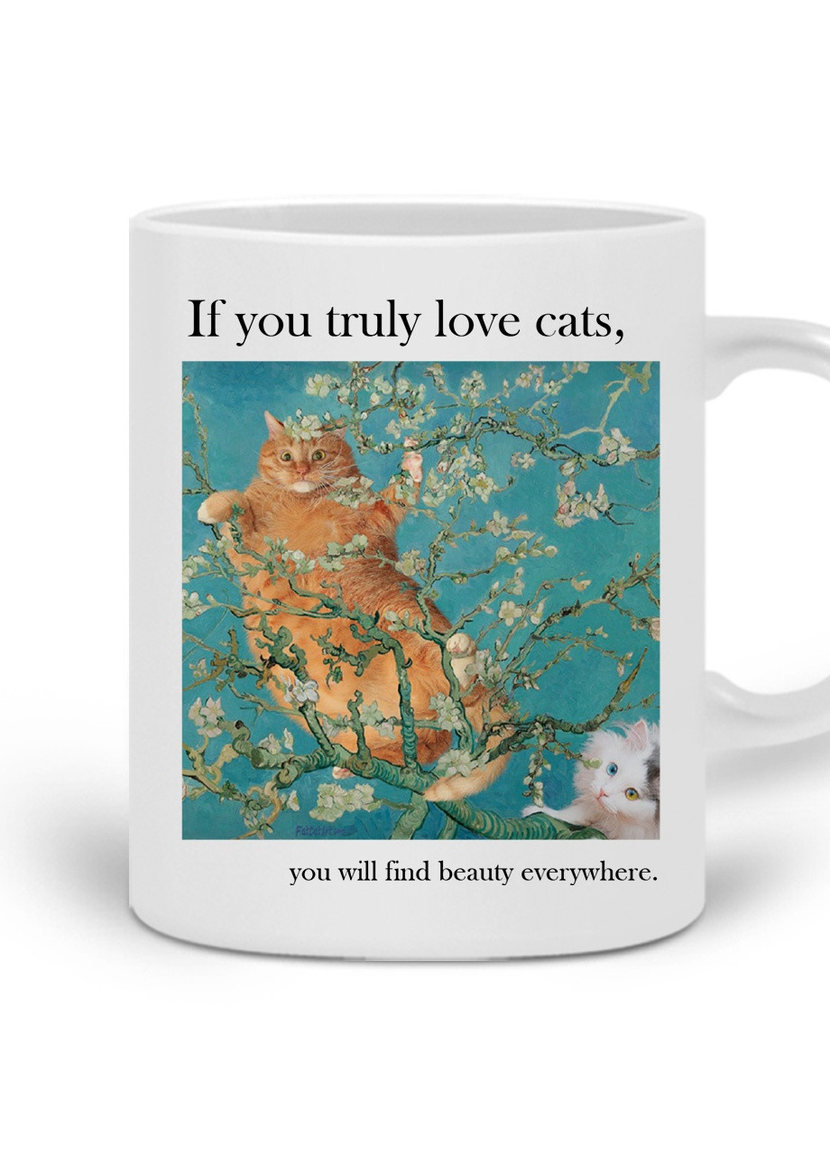 Кружка Кіт Вінсент Ван Гог (Vincent van Gogh Cat) (20259-2963) 300 мл MobiPrint (257580329)