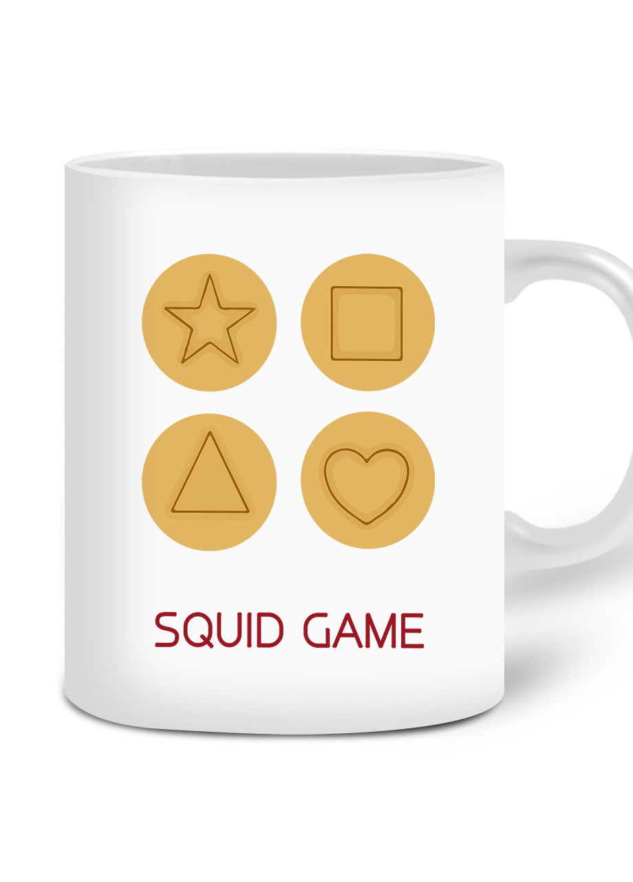Кружка Печенье Игра в кальмара (Squid Game) (20259-3372) 300 мл MobiPrint (257580075)