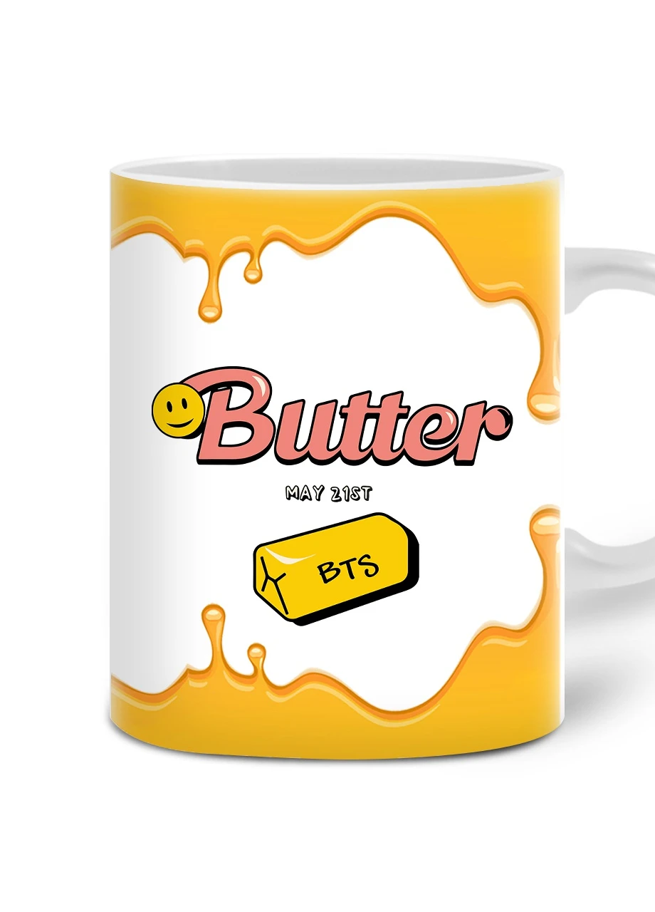 Кружка Butter БТС (BTS) (20259-3257) 300 мл MobiPrint (257580027)