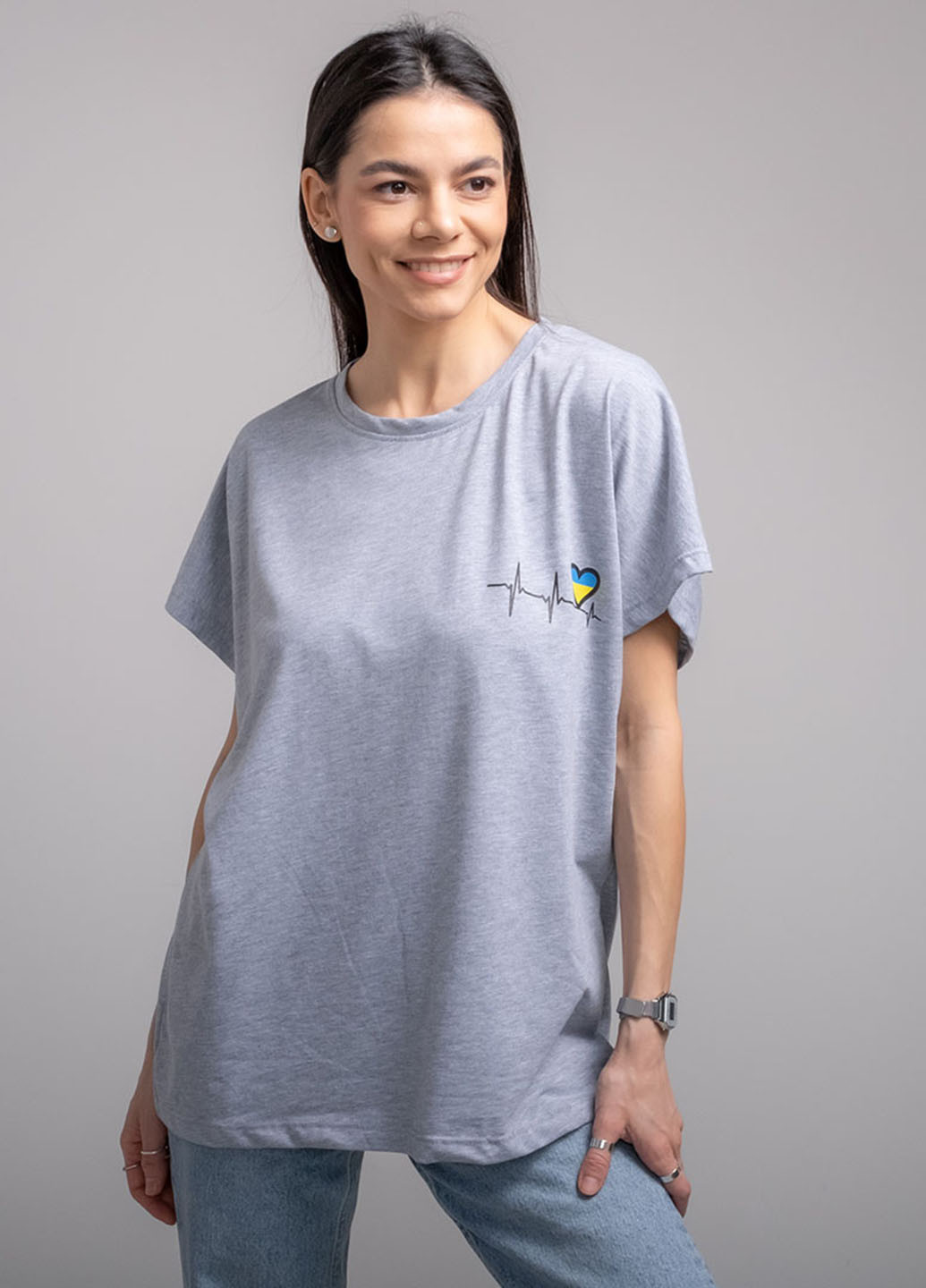 Сіра демісезон футболка жіноча 200079 Power