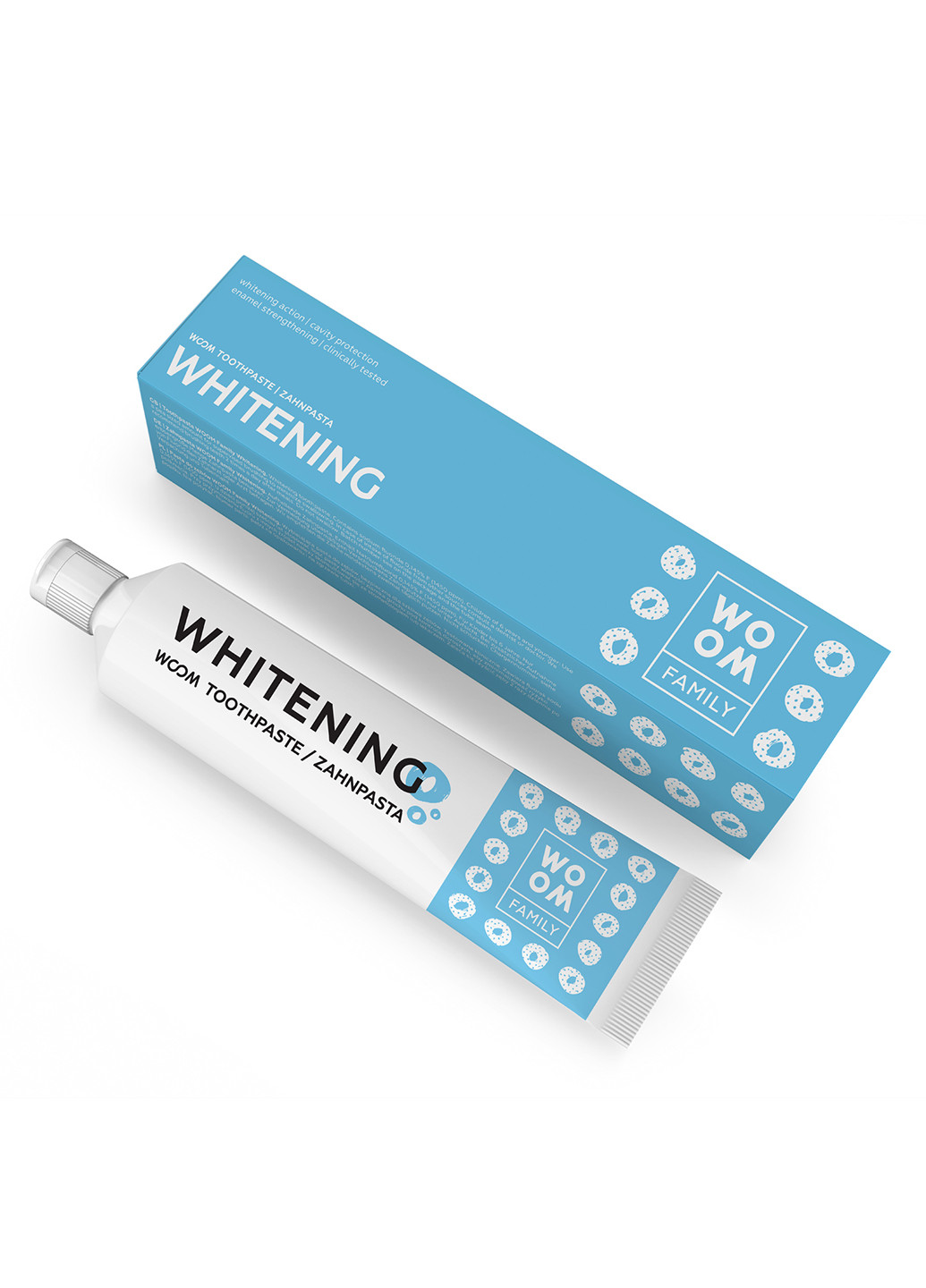 Зубная паста Family Whitening Отбеливающая для комплексного ухода 75мл (180346) Woom (257561813)